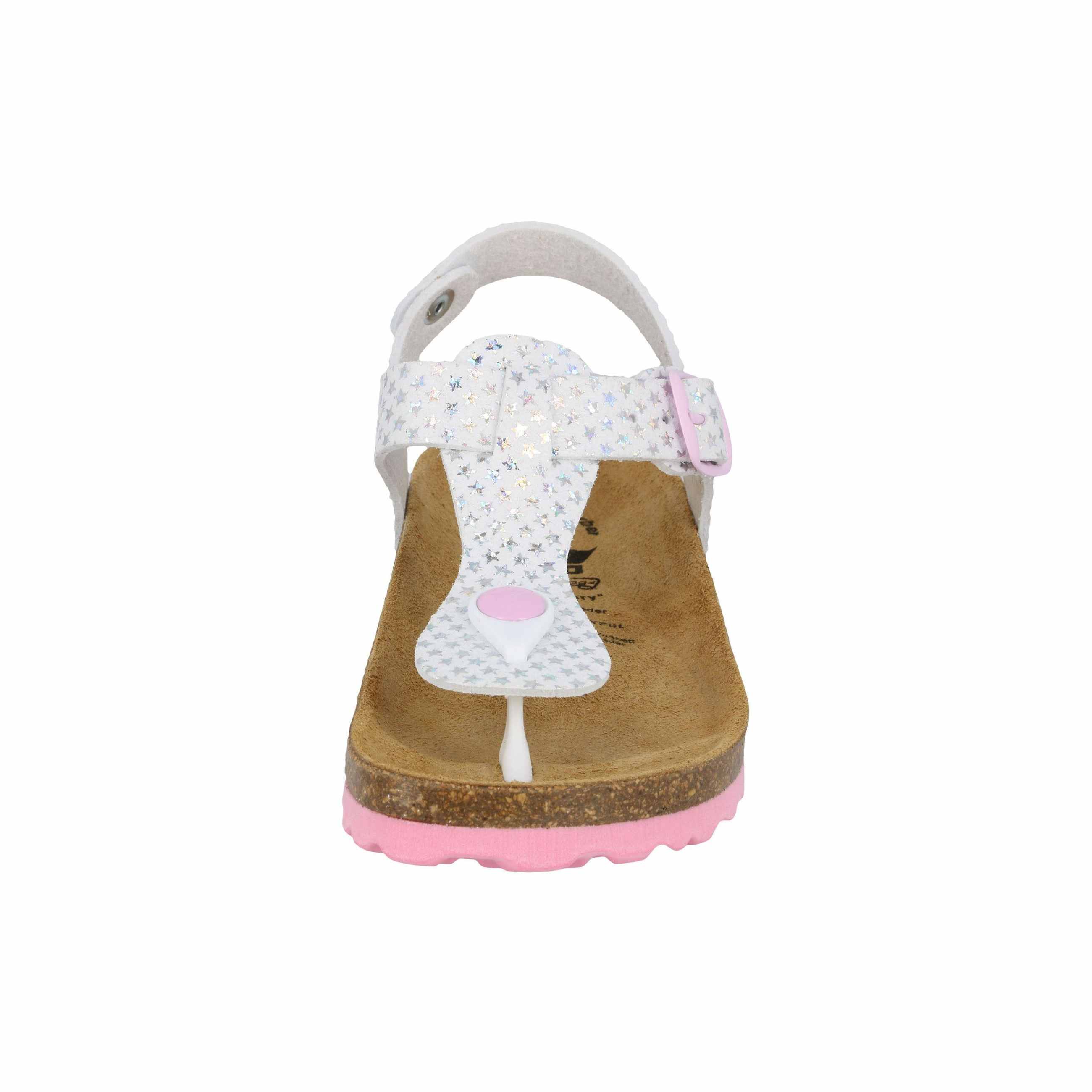Pantolette Mädchen Schnallen weiß LICO Bioline starprint - Image 66