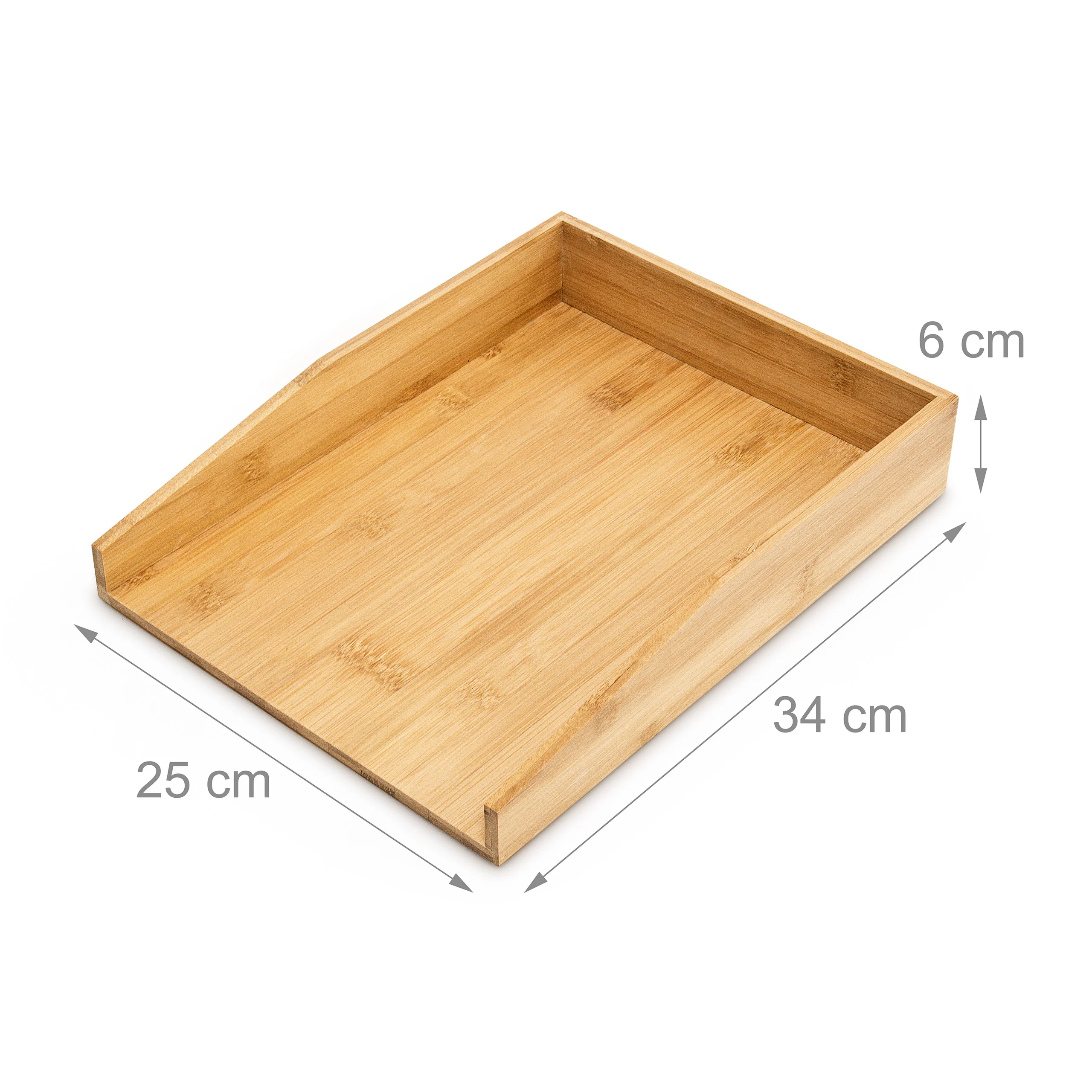 Papierablage Bambus 6 x 25 x 34 cm - Image 6