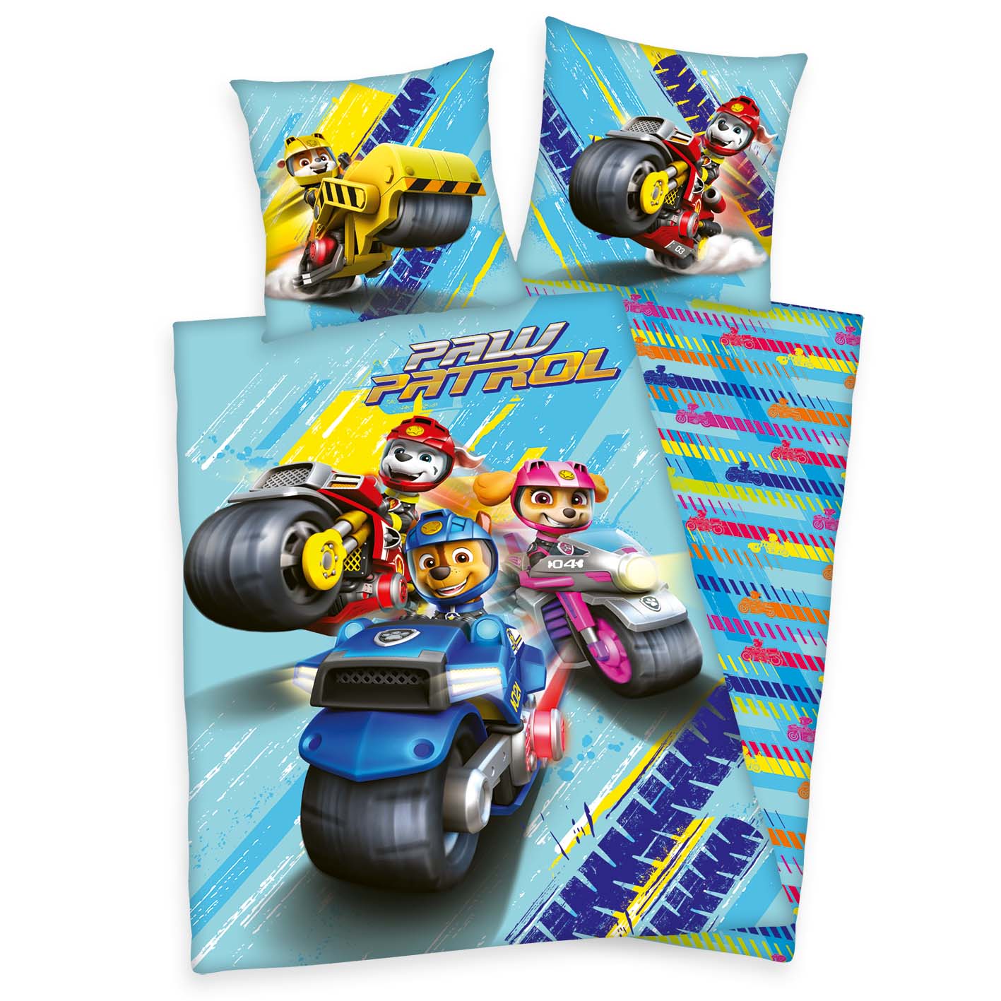 Paw Patrol Bettwäsche - Moto Pups