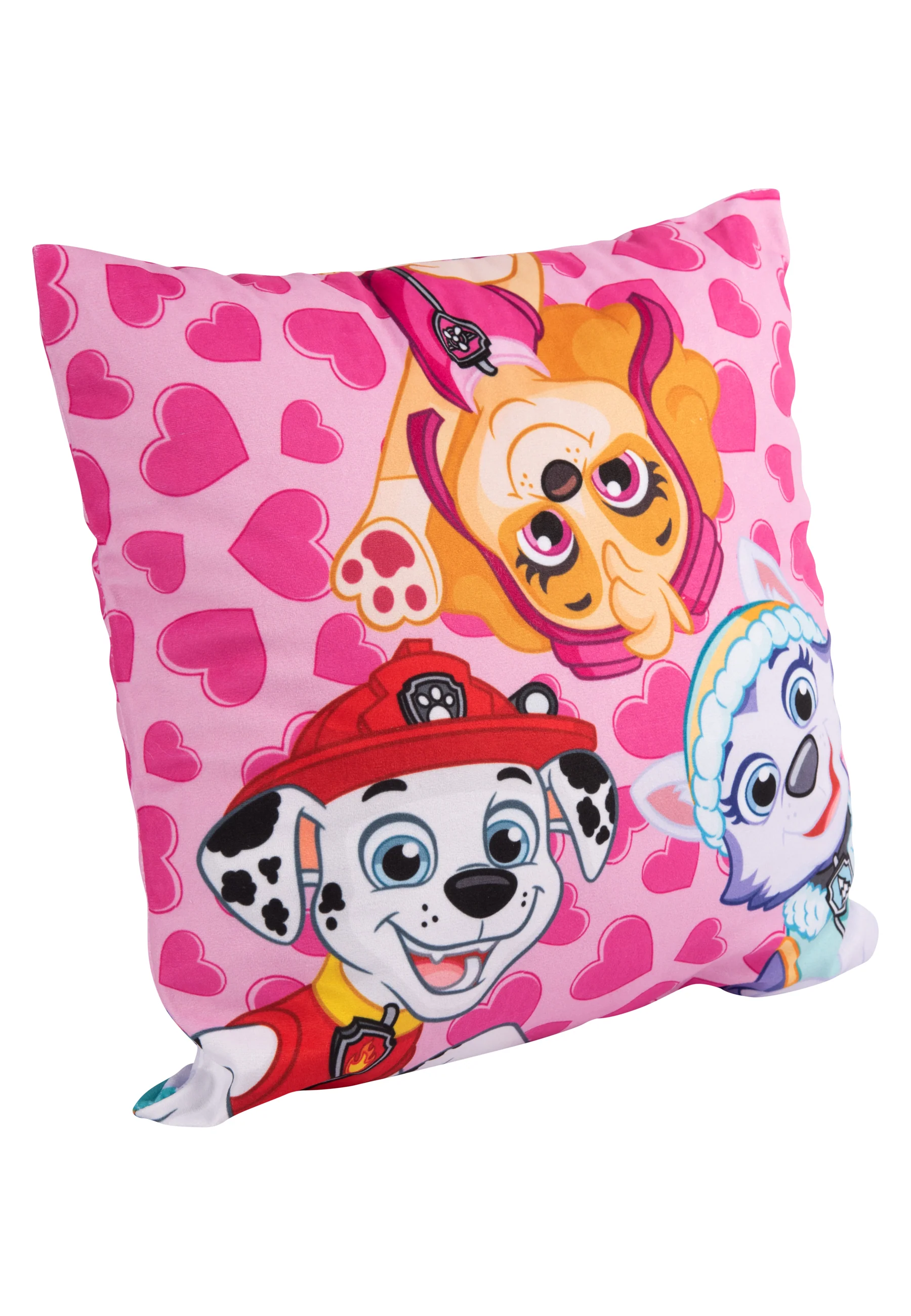 Paw Patrol Kissen – Girl's Time - Dekokissen Zierkissen Kopfkissen Rosa 30 x 30 cm - Image 2