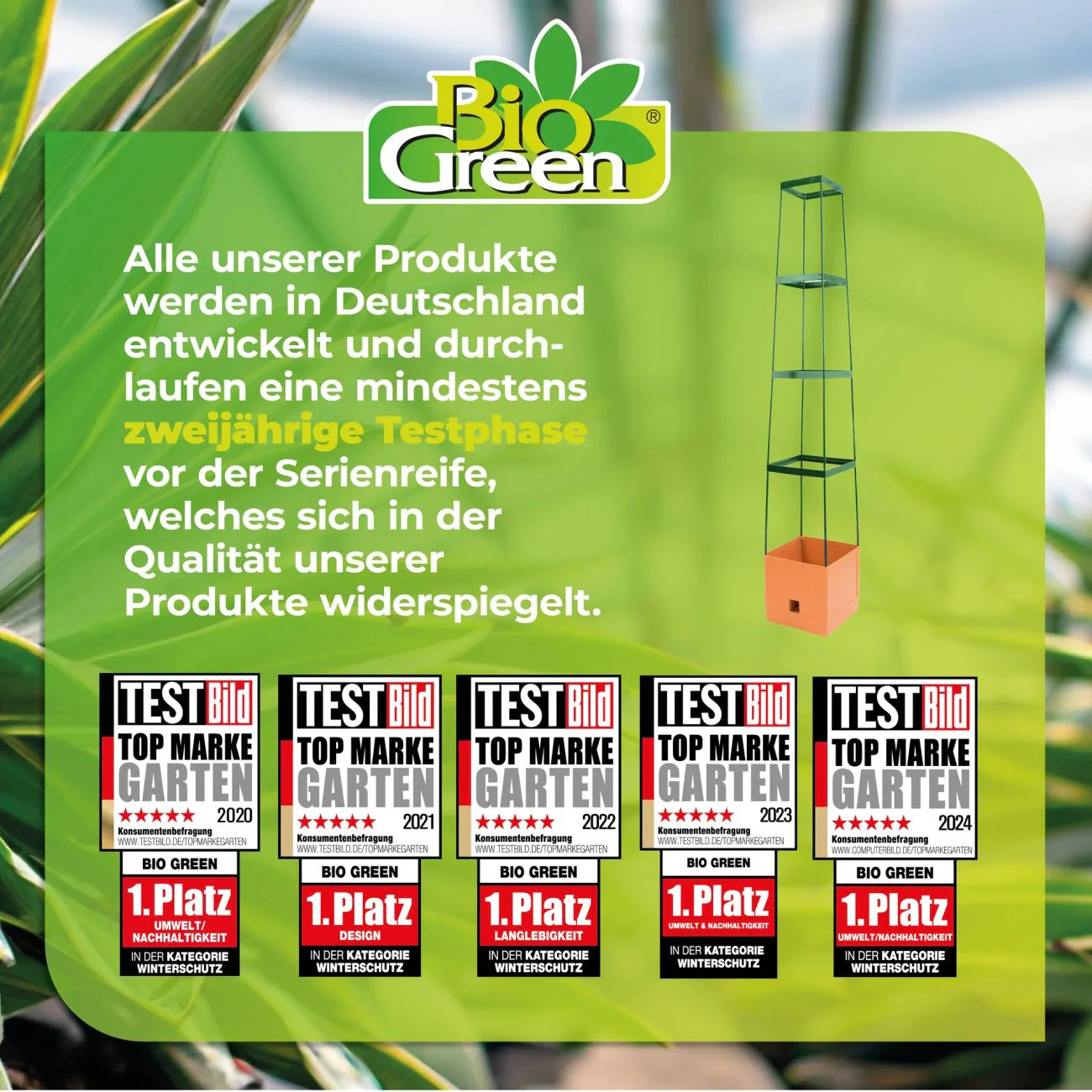 Pflanzturm mit Rankgitter und integriertem Bewässerungssystem - Image 2