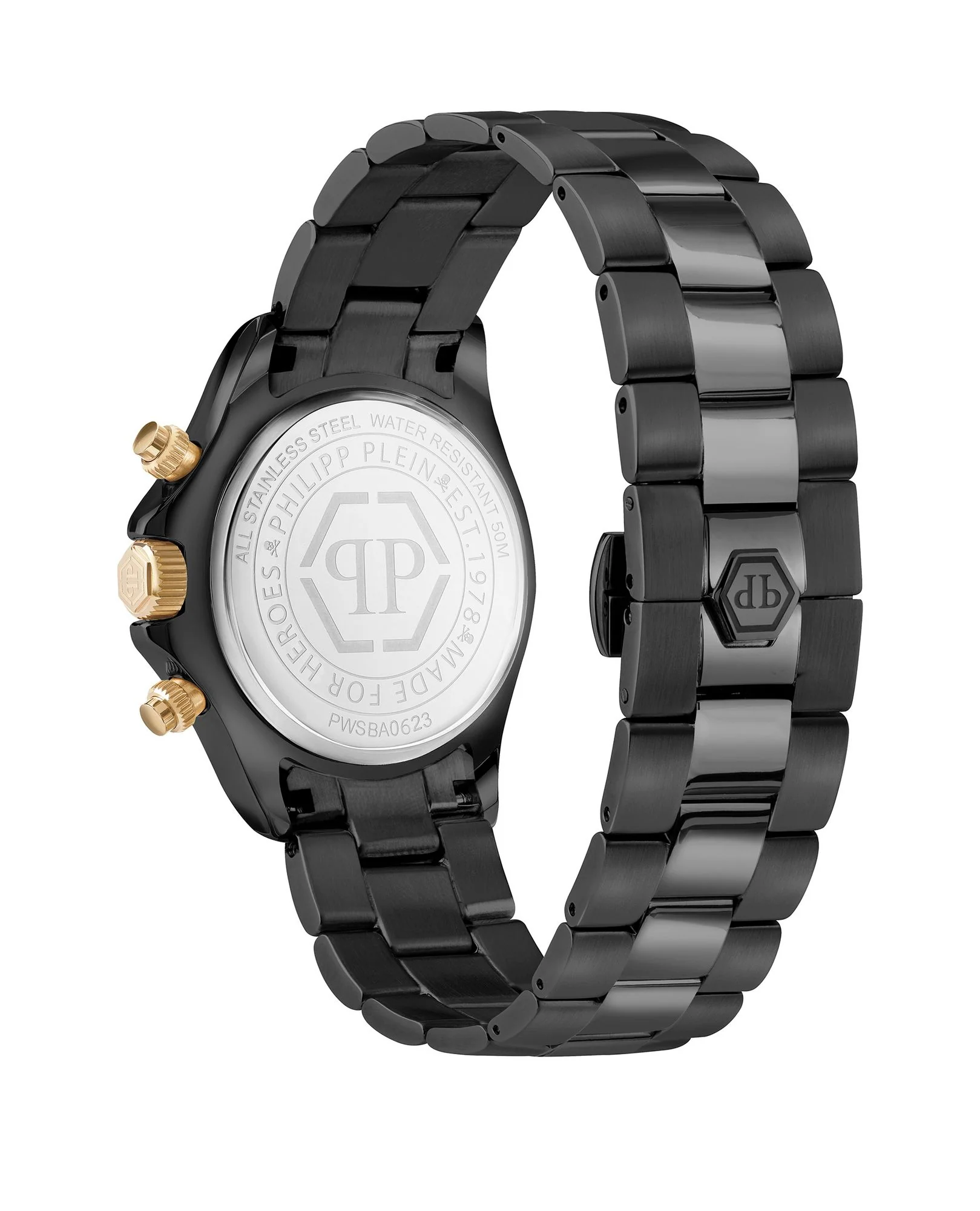 Philipp Plein Damen Uhr Analog Quarz Chrono NOBILE LADY PWSBA0623 Edelstahl - Image 2