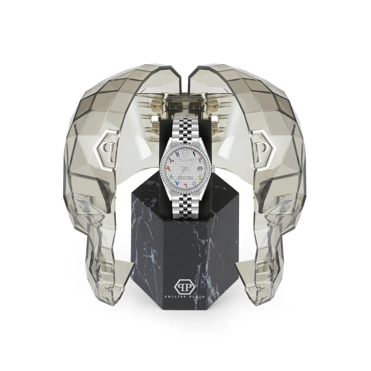 Philipp Plein Damen Uhr Analog Quarz DATE SUPERLATIVE PWYAA0723 Edelstahl - Image 4