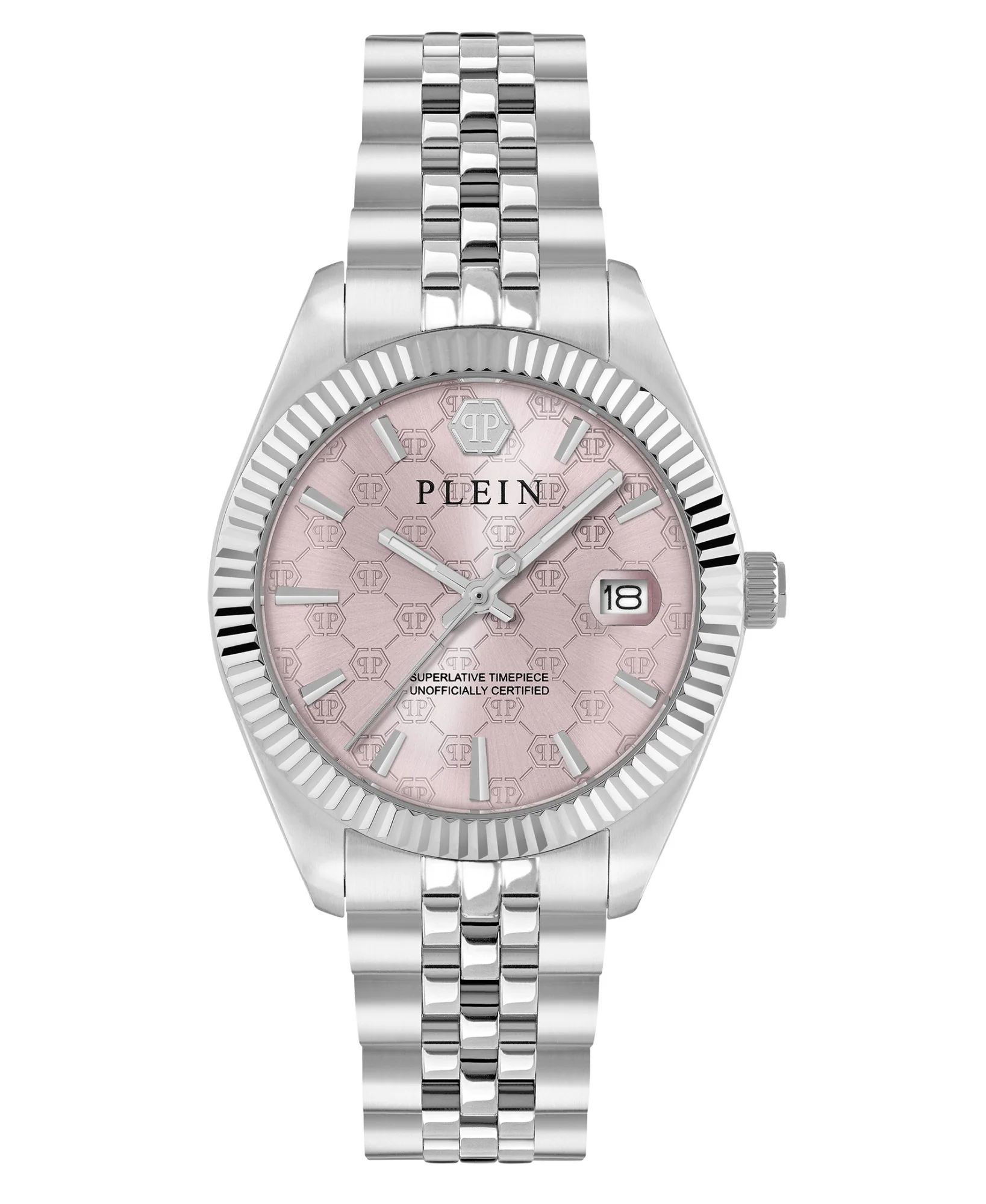 Philipp Plein Damen Uhr Analog Quarz DATE SUPERLATIVE PWYFA0826 Edelstahl