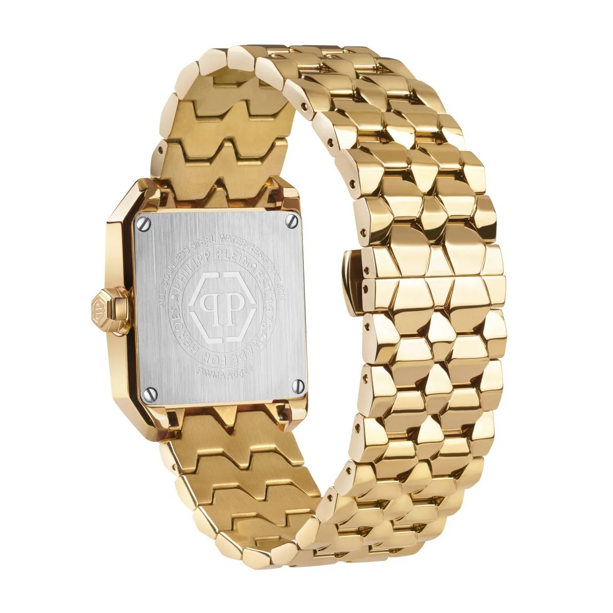 Philipp Plein Damen Uhr Analog Quarz OFFSHORE SQUARE PWMAA0522 Edelstahl - Image 2