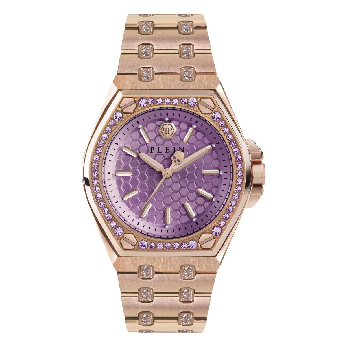Philipp Plein Damen Uhr Analog Quarz PLEIN EXTREME LADY rose PWJAA0922 Edelstahl
