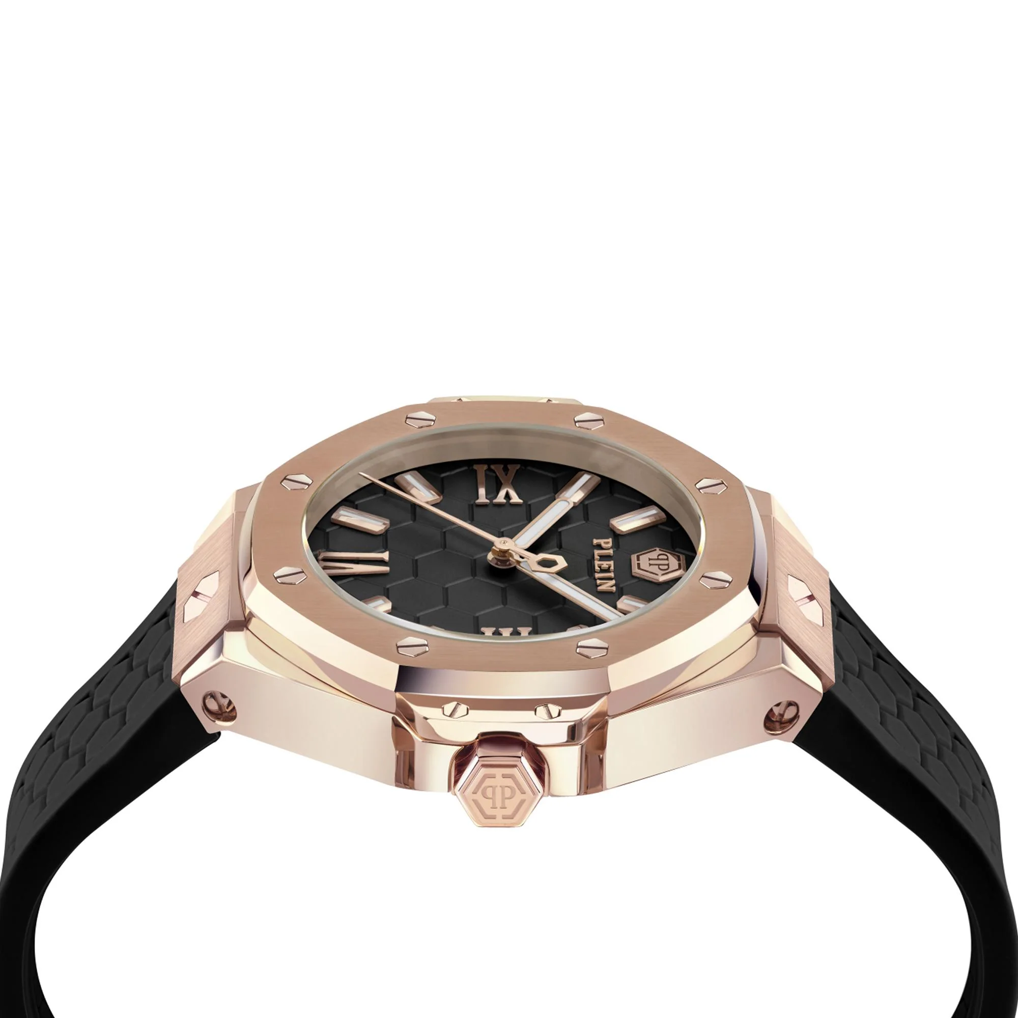 Philipp Plein Damen Uhr Analog Quarz PLEIN LADY ROYAL PWBDA0324 Silikon - Image 3