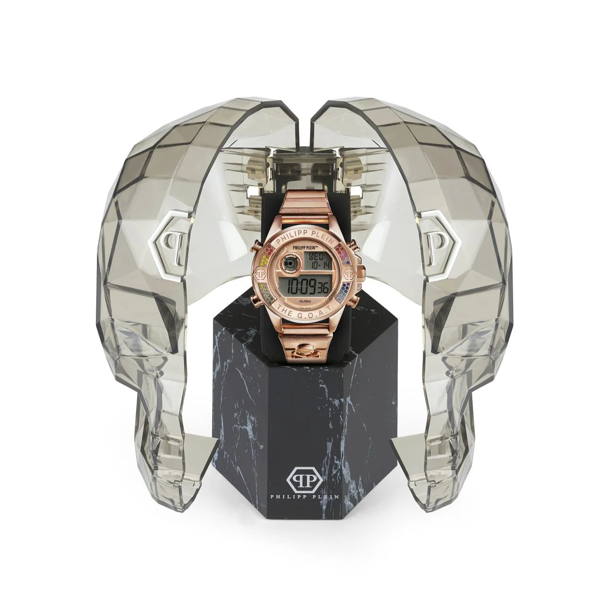 Philipp Plein Damen Uhr Digital Quarz THE G.O.A.T Roségold PWFAA0721 Edelstahl - Image 3