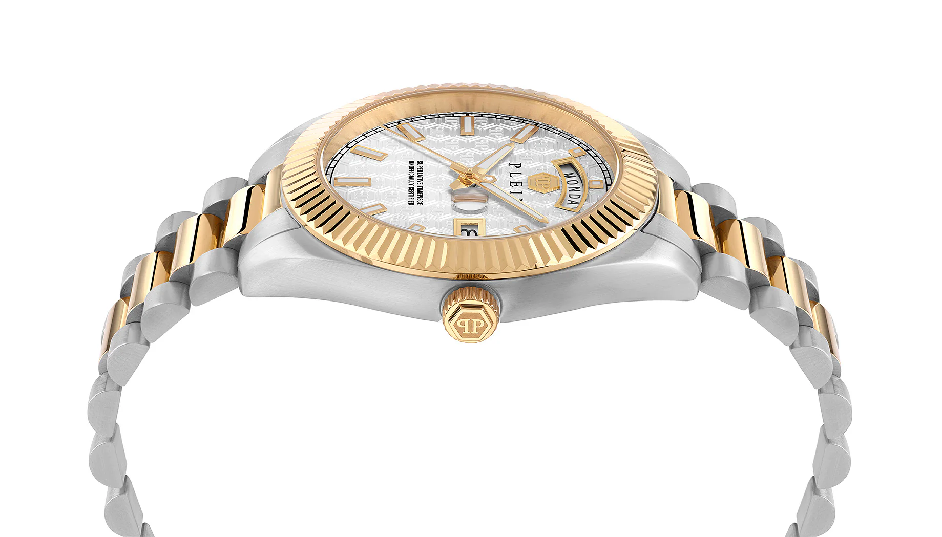Philipp Plein Herren Uhr Analog Quarz DATE SUPERLATIVE GENT PWPNA0324 Edelstahl - Image 3