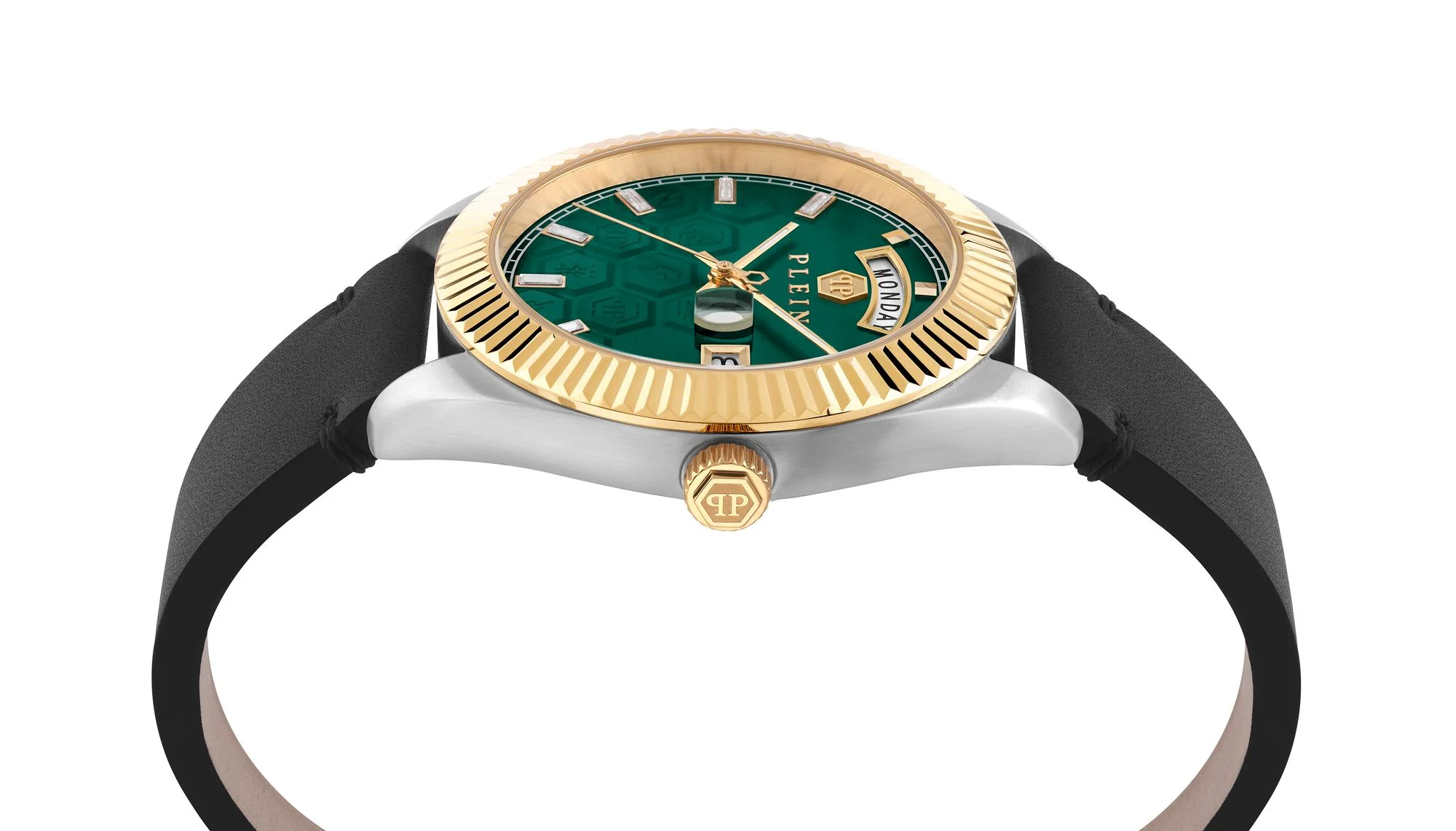 Philipp Plein Herren Uhr Analog Quarz DATE SUPERLATIVE GENT PWPVA0124 Leder - Image 3