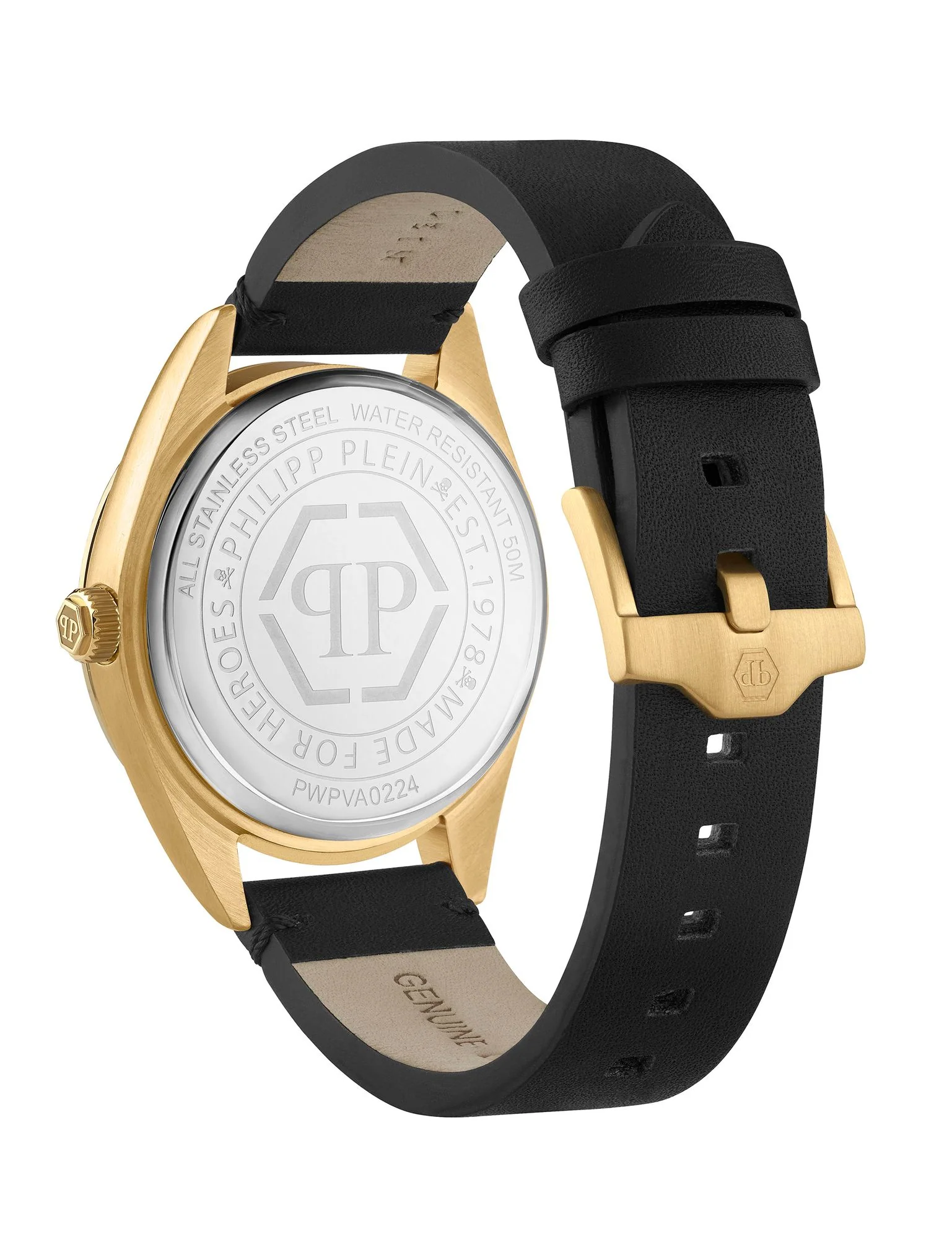 Philipp Plein Herren Uhr Analog Quarz DATE SUPERLATIVE GENT PWPVA0224 Leder - Image 2