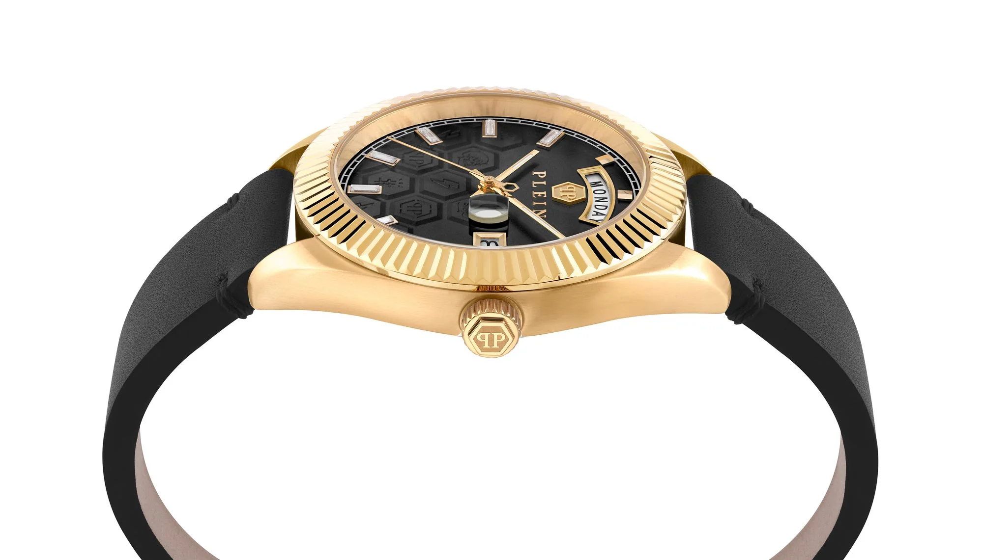 Philipp Plein Herren Uhr Analog Quarz DATE SUPERLATIVE GENT PWPVA0224 Leder - Image 3
