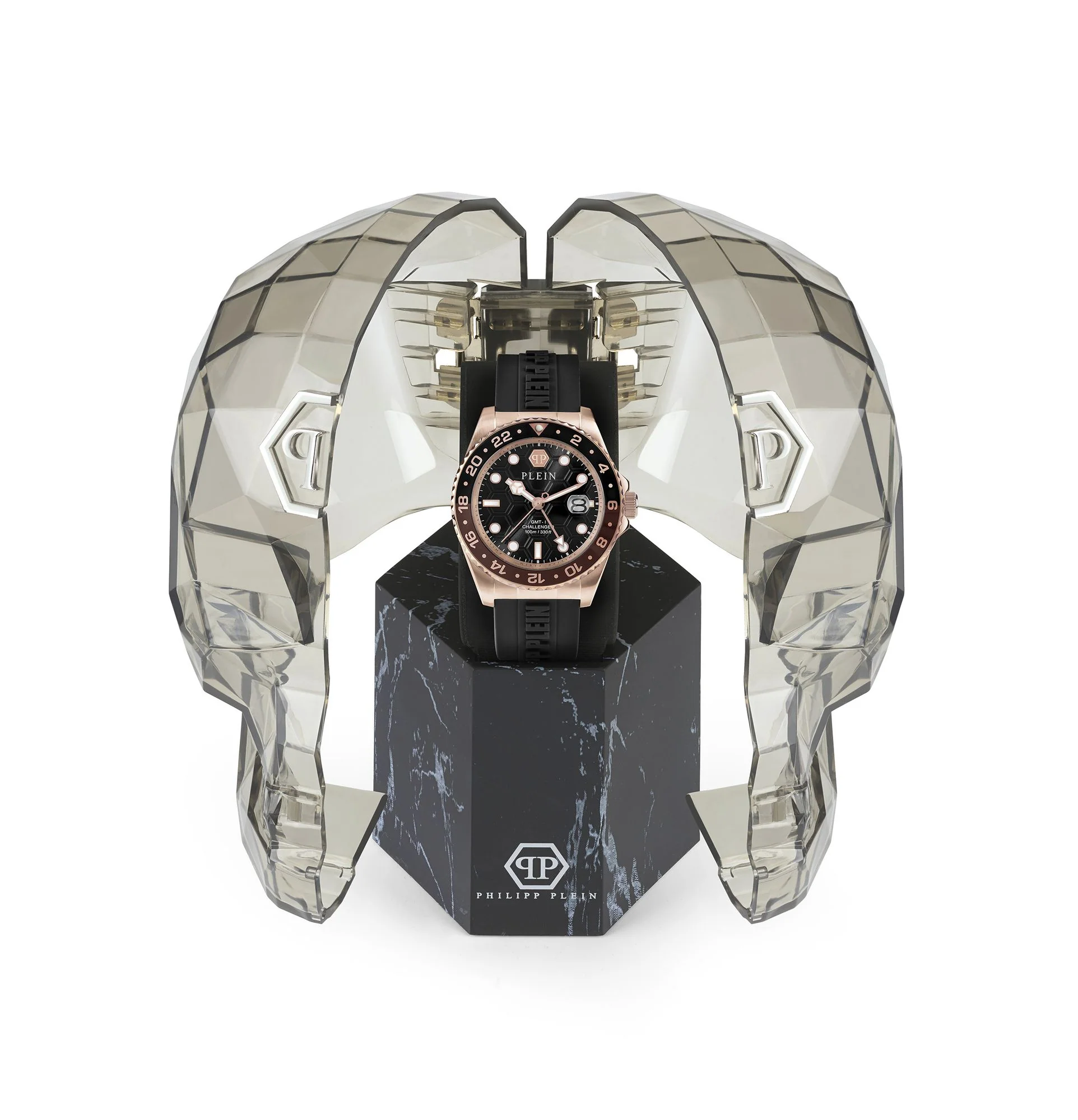 Philipp Plein Herren Uhr Analog Quarz GMT-I CHALLENGER PWYBA0523 Silikon - Image 4