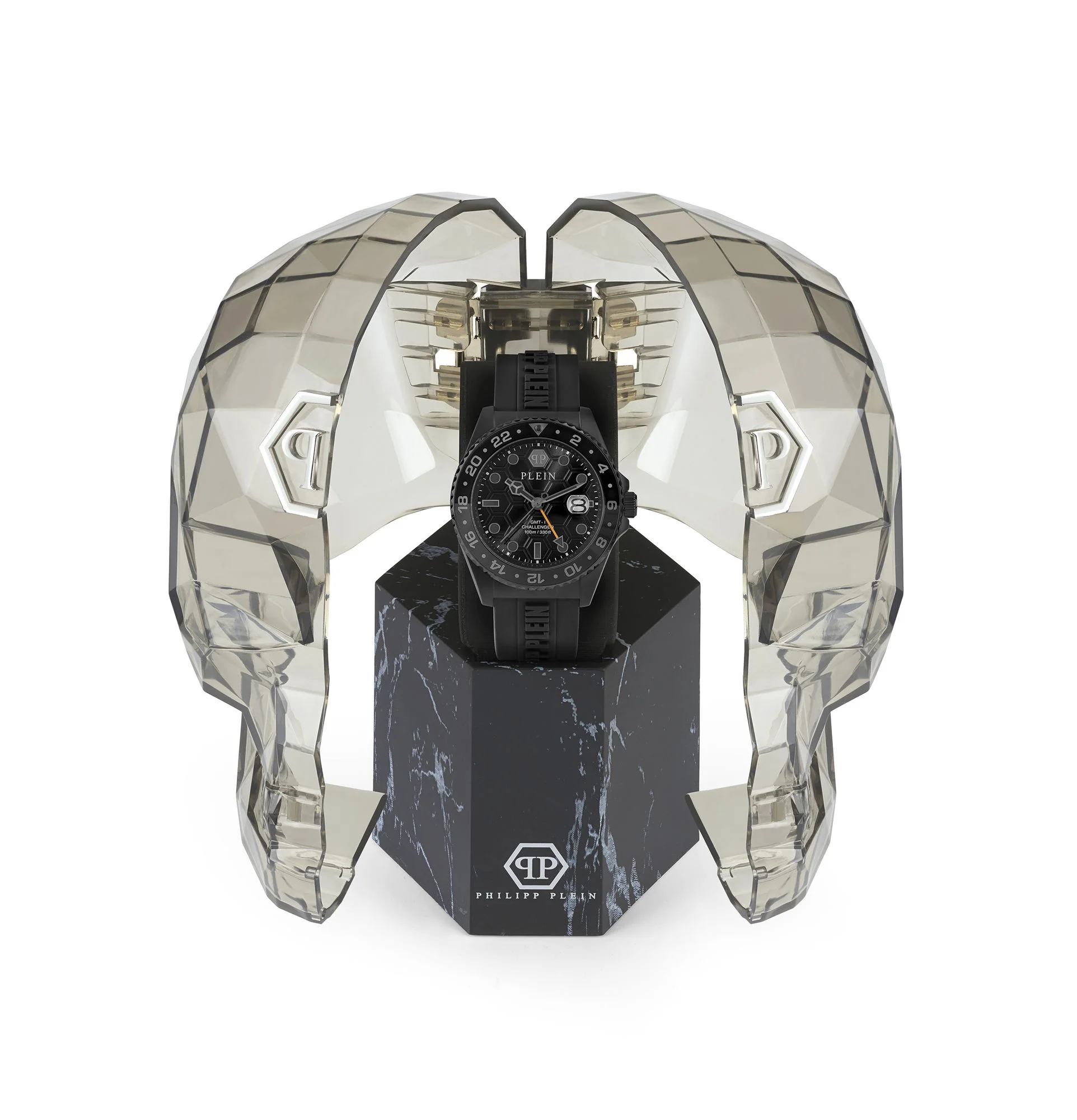 Philipp Plein Herren Uhr Analog Quarz GMT-I CHALLENGER PWYBA1023 Silikon - Image 4