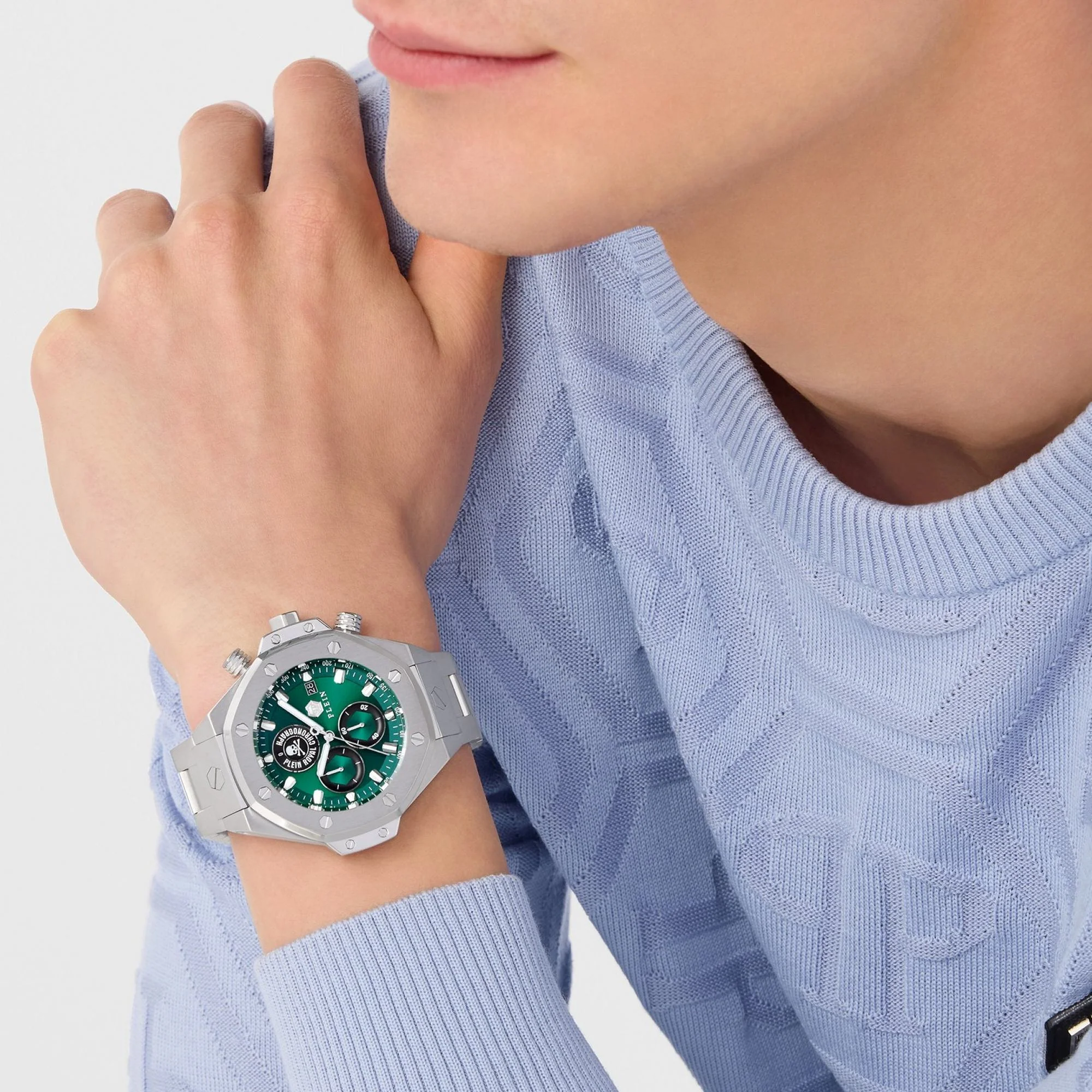 Philipp Plein Herren Uhr Analog Quarz PLEIN CHRONO ROYAL PWLFA0425 Edelstahl - Image 4