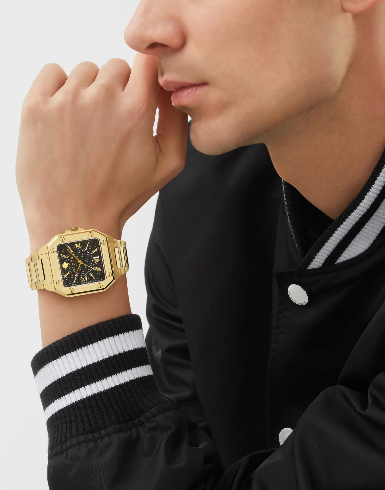 Philipp Plein Herren Uhr Analog Quarz PLEIN EDGE PWYGA0426 Edelstahl - Image 4
