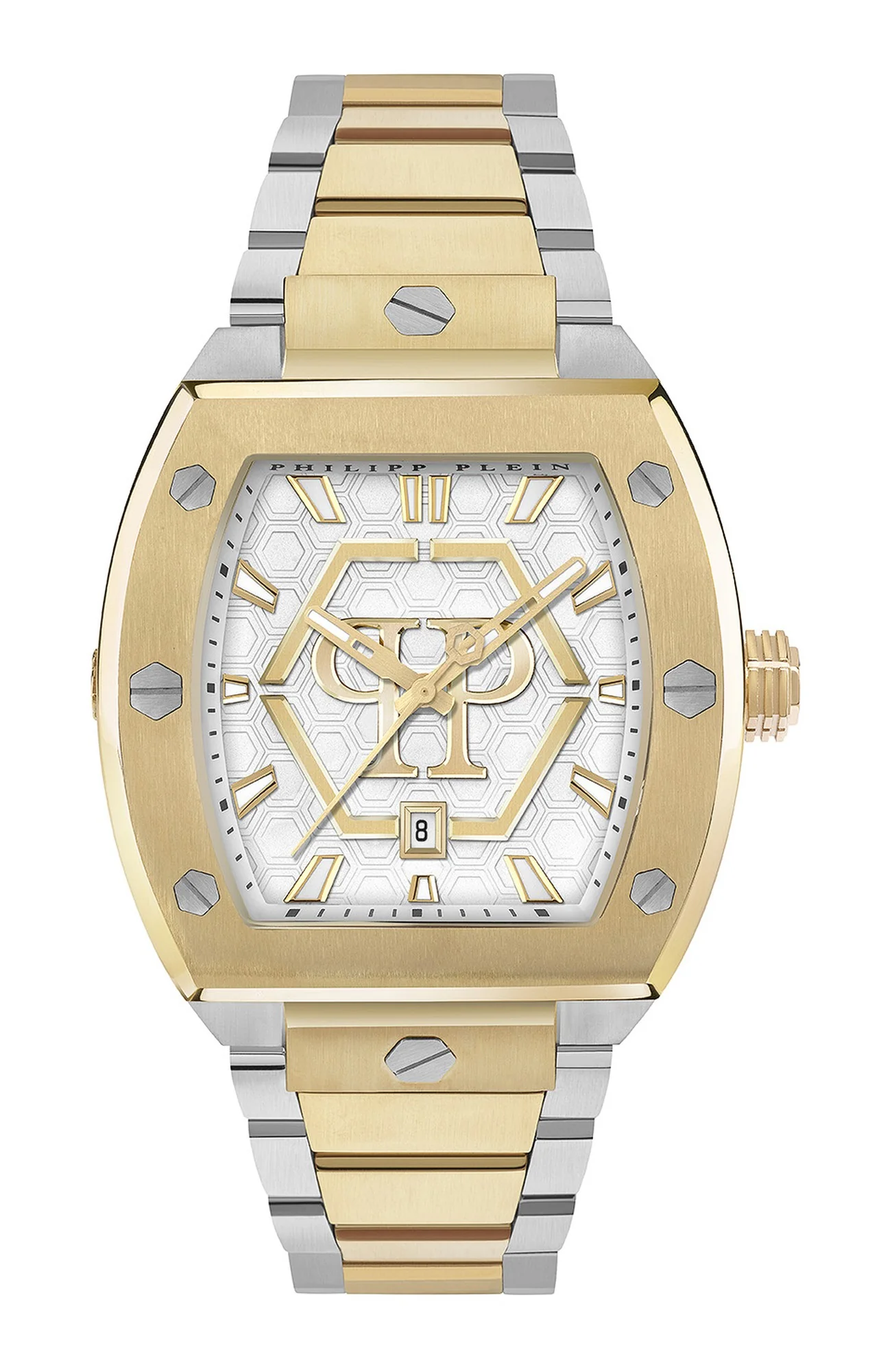 Philipp Plein Herren Uhr Analog Quarz The HEXAGON phantom PWPUA0925 Edelstahl