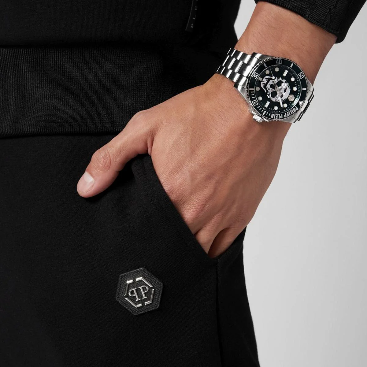 Philipp Plein Herren Uhr Analog Quarz THE $KULL DIVER PWOAA0622 Edelstahl - Image 5