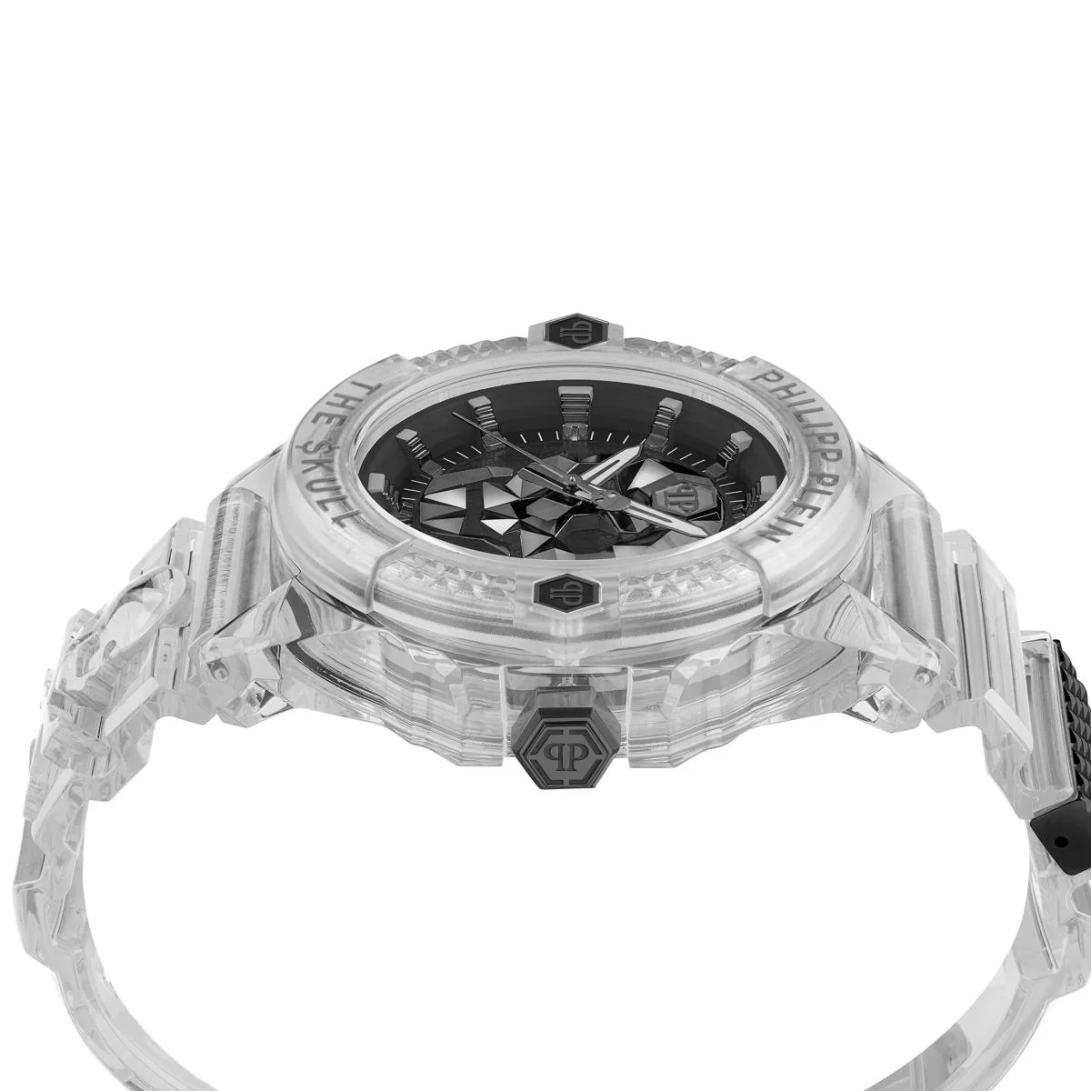 Philipp Plein Herren Uhr Analog Quarz THE $KULL SYNTHETIC Weiß PWWAA0423 Silikon - Image 3