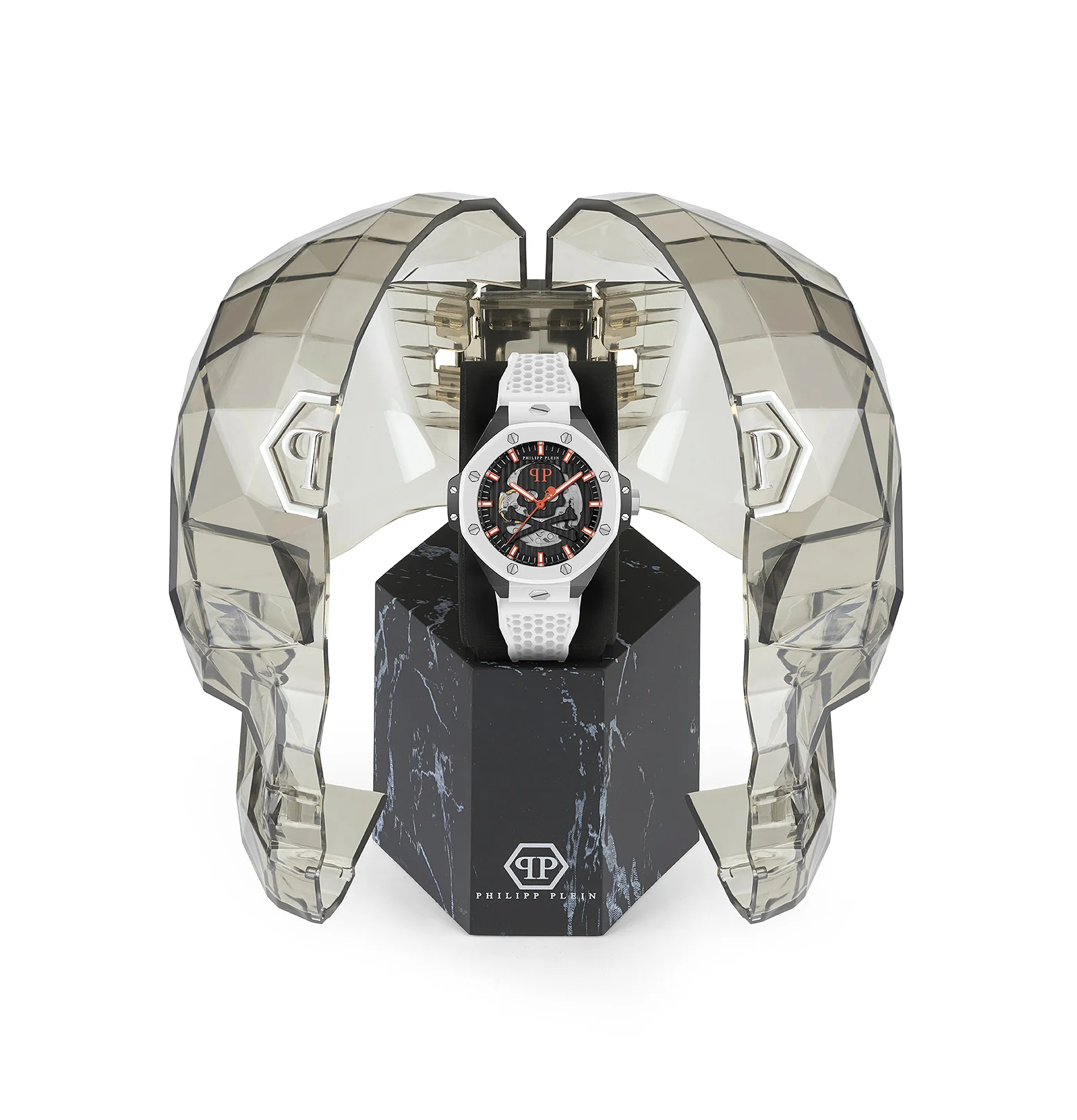 Philipp Plein Herren Uhr Automatik PLEIN $KELETON ROYAL PWPFA0724 Silikon - Image 4