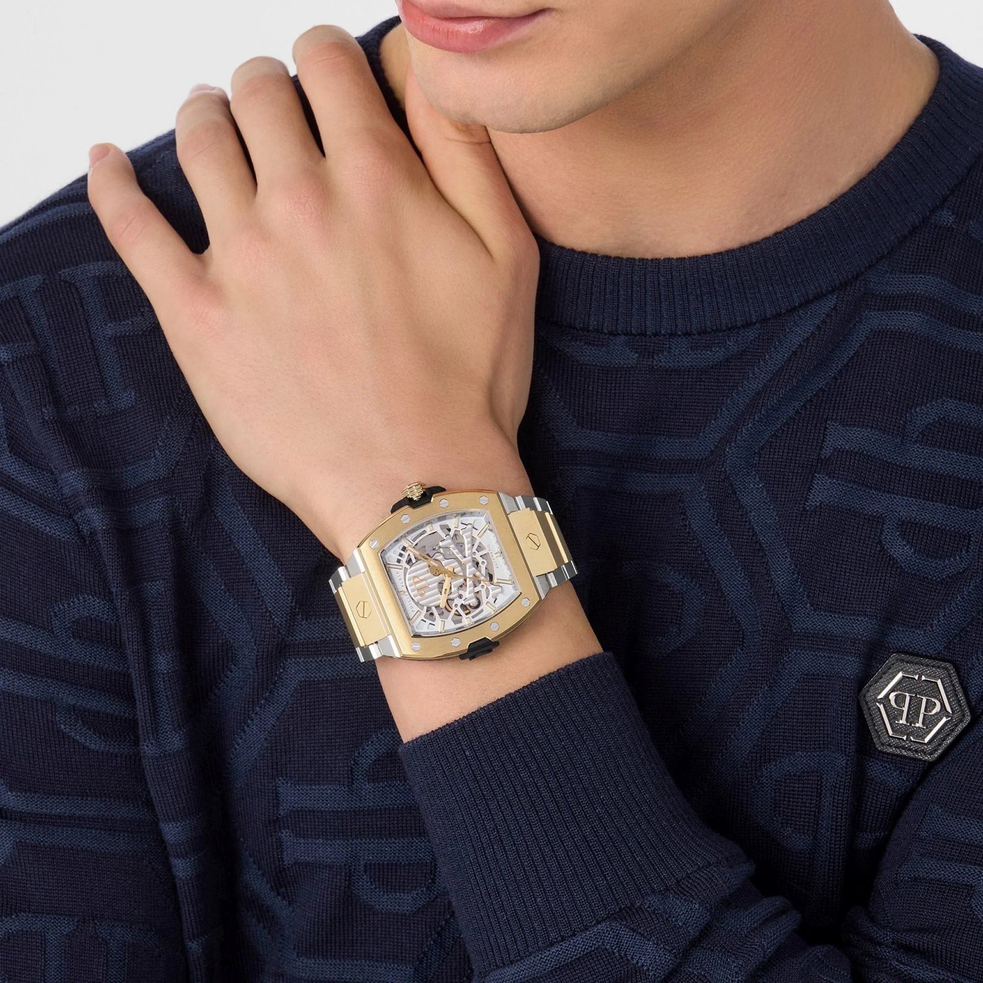 Philipp Plein Herren Uhr Automatik THE $KELETON 2.0 PWJFA0525 Edelstahl - Image 4