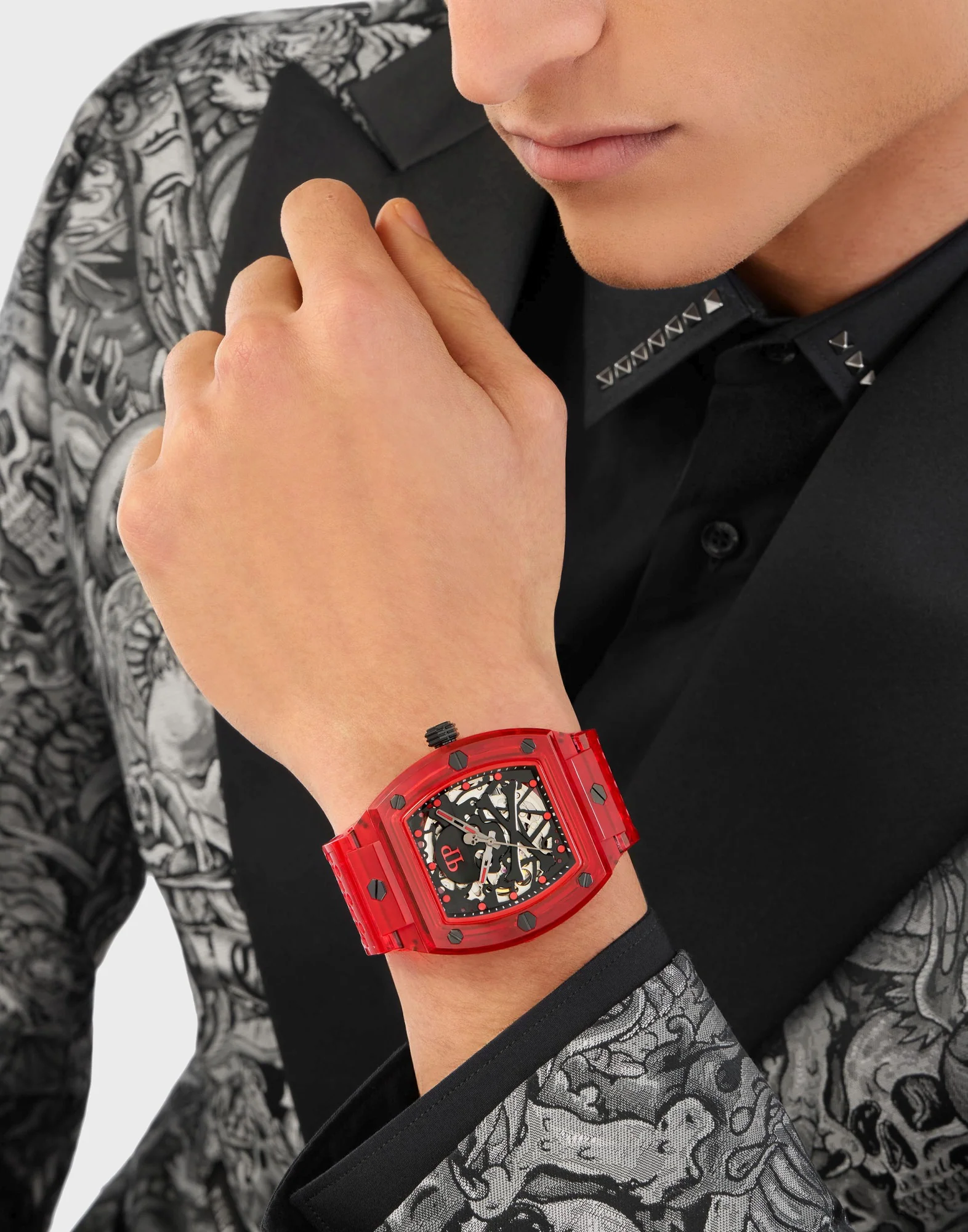 Philipp Plein Herren Uhr Automatik THE $KELETON CRYSTAL PWPTA0224 - Image 4