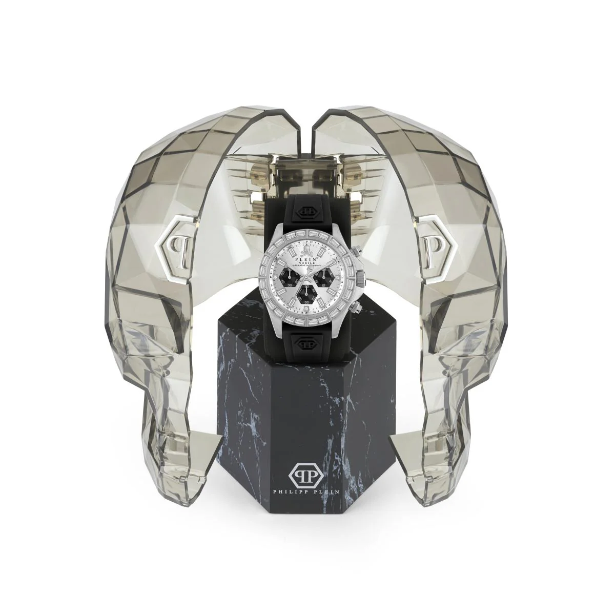 Philipp Plein Herren Uhr Chrono Quarz NOBILE RACING PWVAA0123 Silikon - Image 4