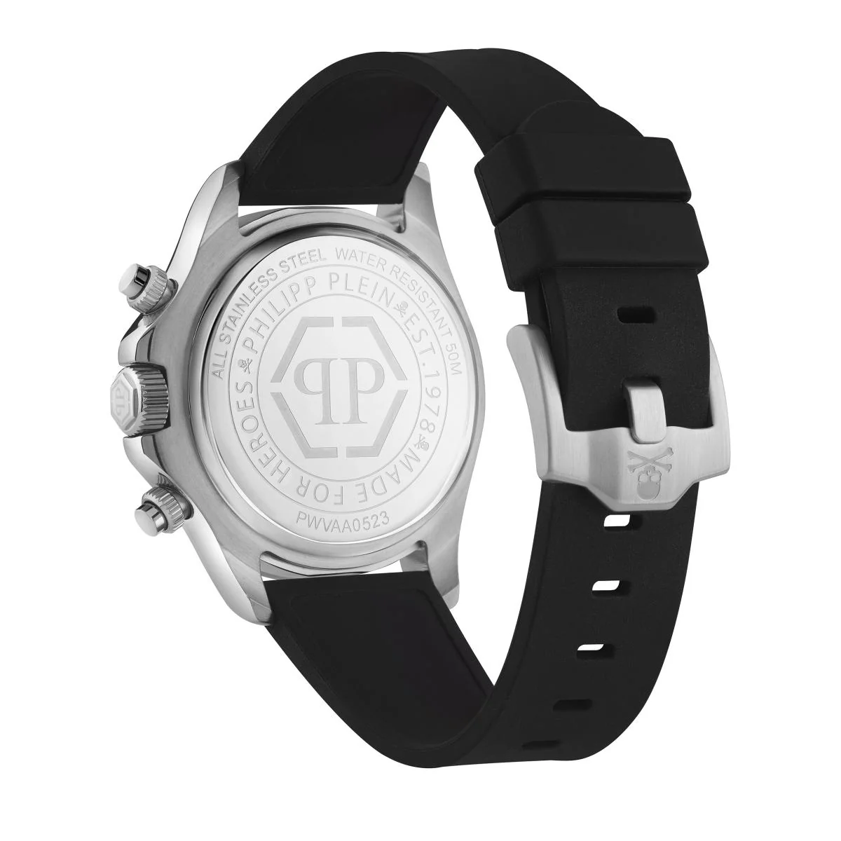 Philipp Plein Herren Uhr Chrono Quarz NOBILE RACING PWVAA0523 Silikon - Image 2