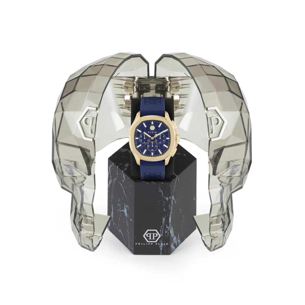 Philipp Plein Herren Uhr Chrono Quarz $PECTRE CHRONO PWSAA0323 Silikon - Image 4
