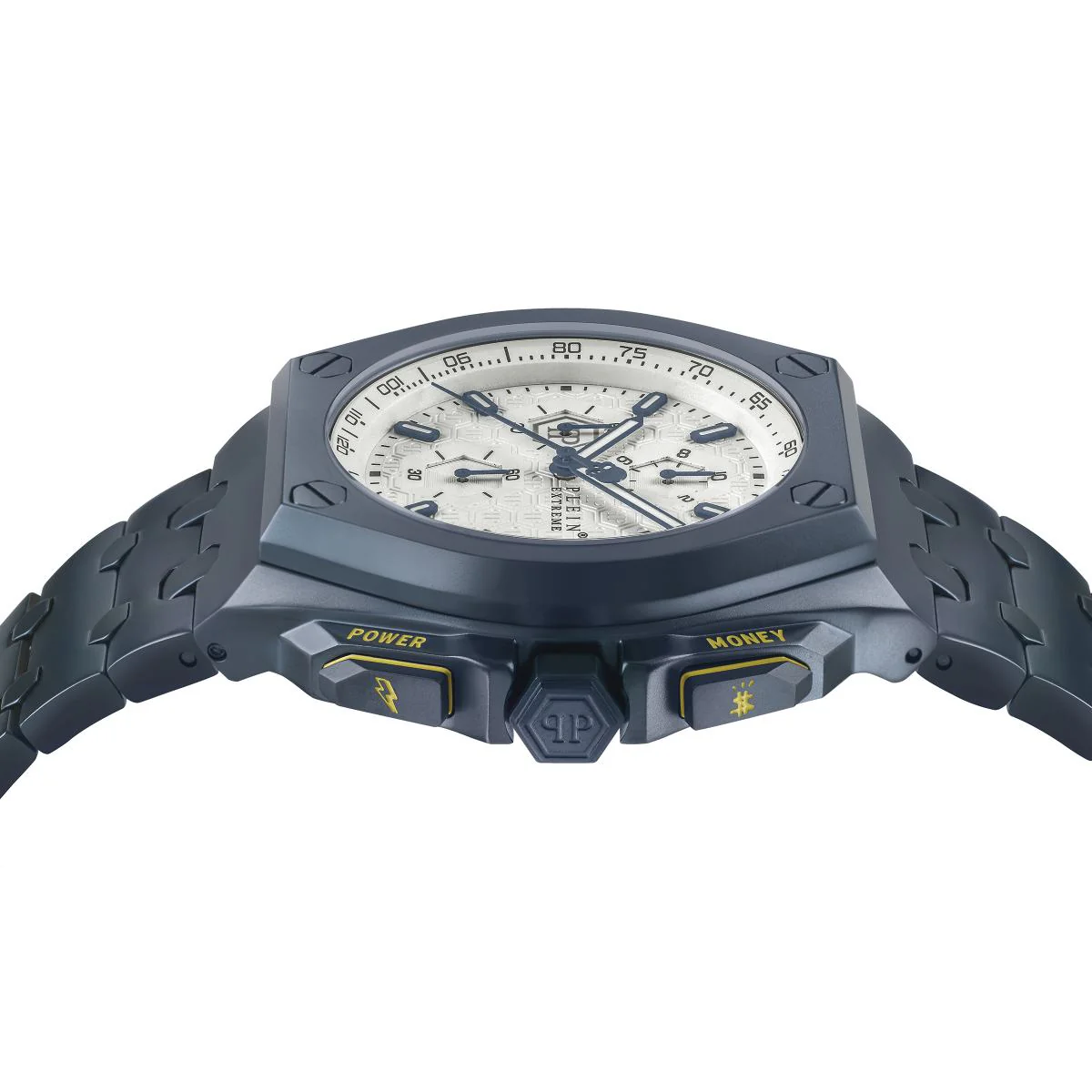 Philipp Plein Herren Uhr Chrono Quarz PLEIN EXTREME blau PWGAA0721 Edelstahl - Image 2