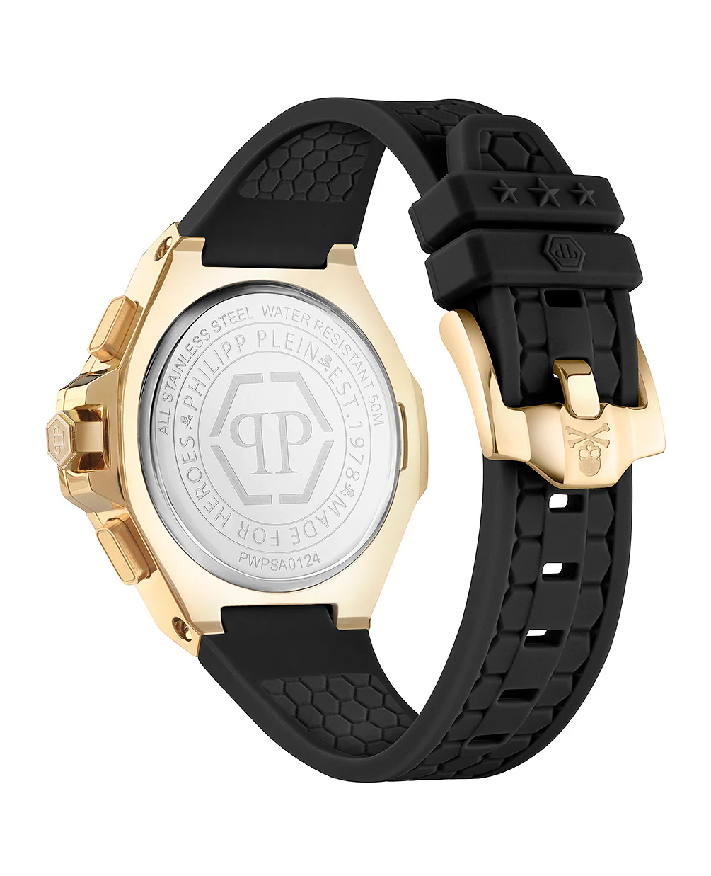 Philipp Plein Unisex Uhr Analog Quarz PLEIN CHRONO ROYAL 42 MM PWPSA0124 Silikon - Image 2
