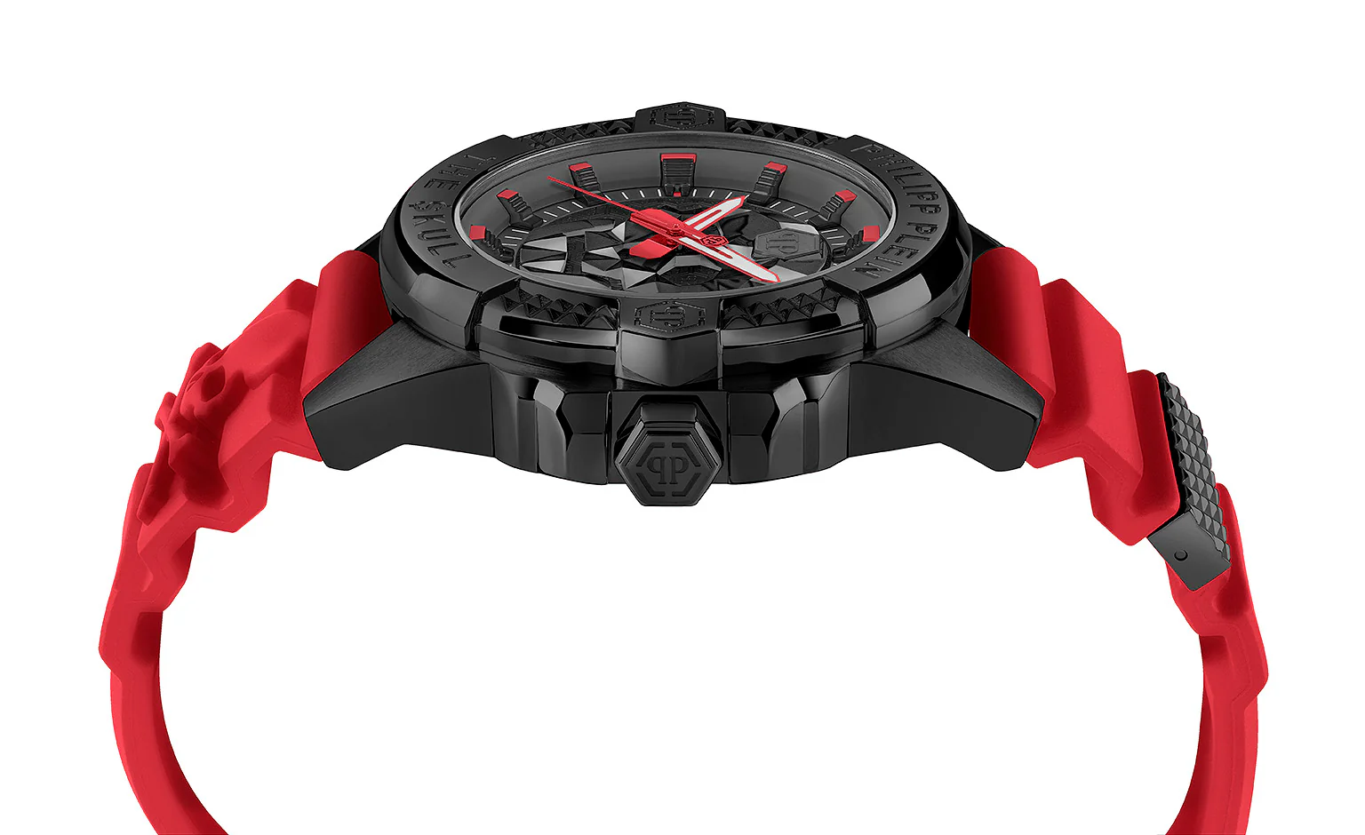 Philipp Plein Unisex Uhr Analog Quarz THE $KULL PWAAA2424 Silikon - Image 3