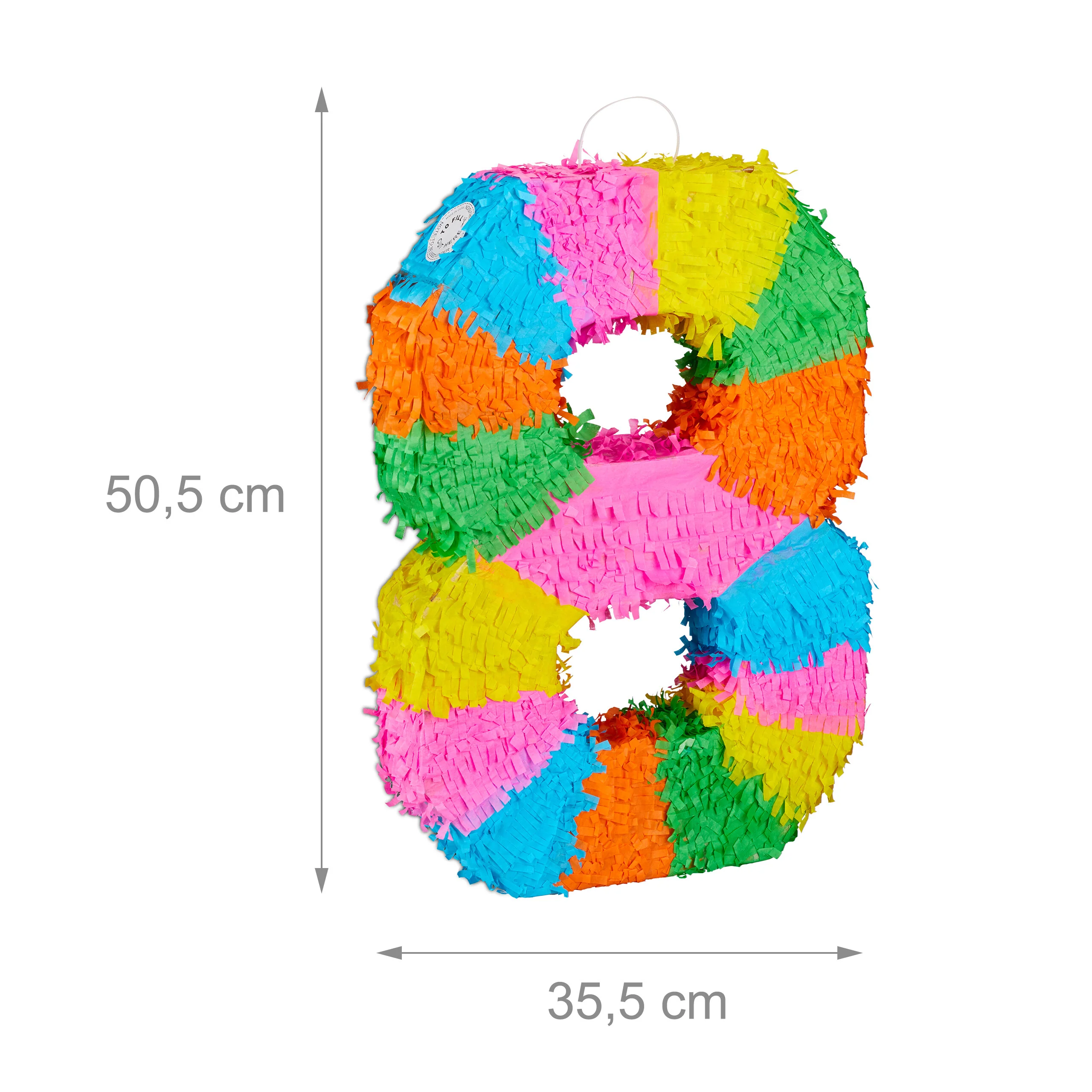 Pinata Zahl mit Stab und Maske - Image 4
