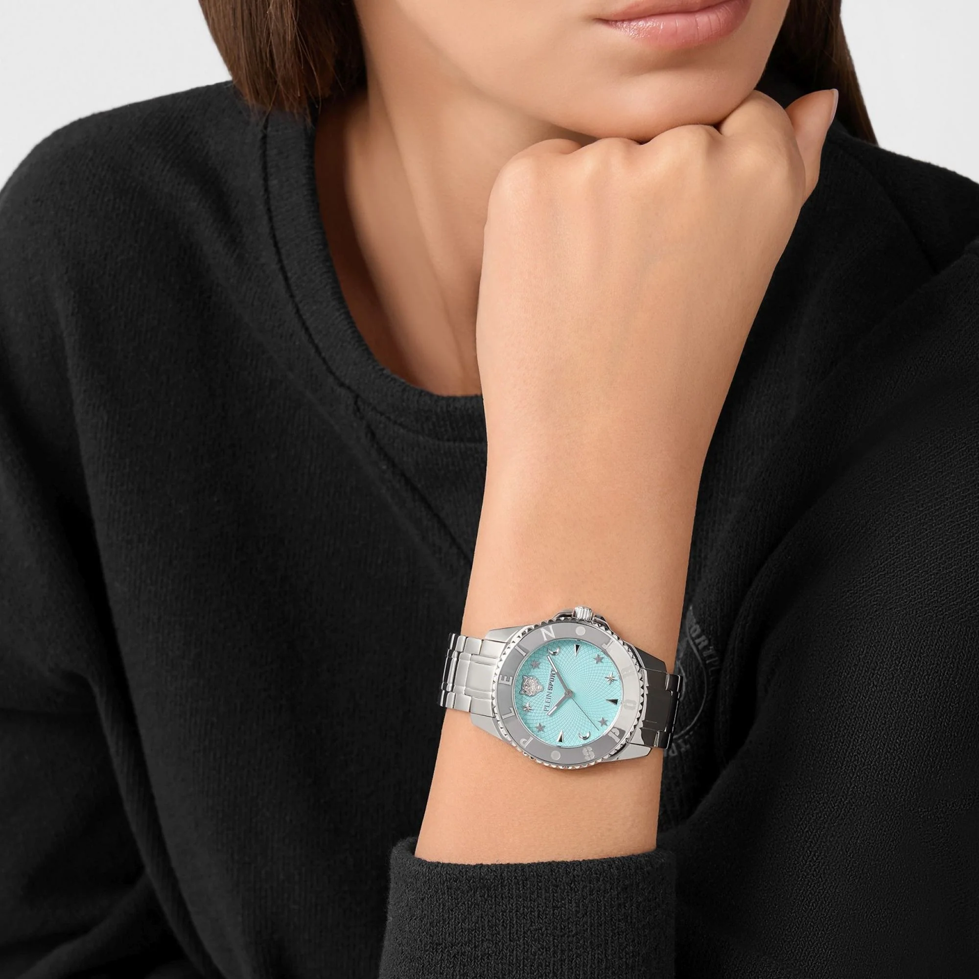 Plein Sport Damen Uhr Analog Quarz GLAM PSKBA1525 Edelstahl - Image 4