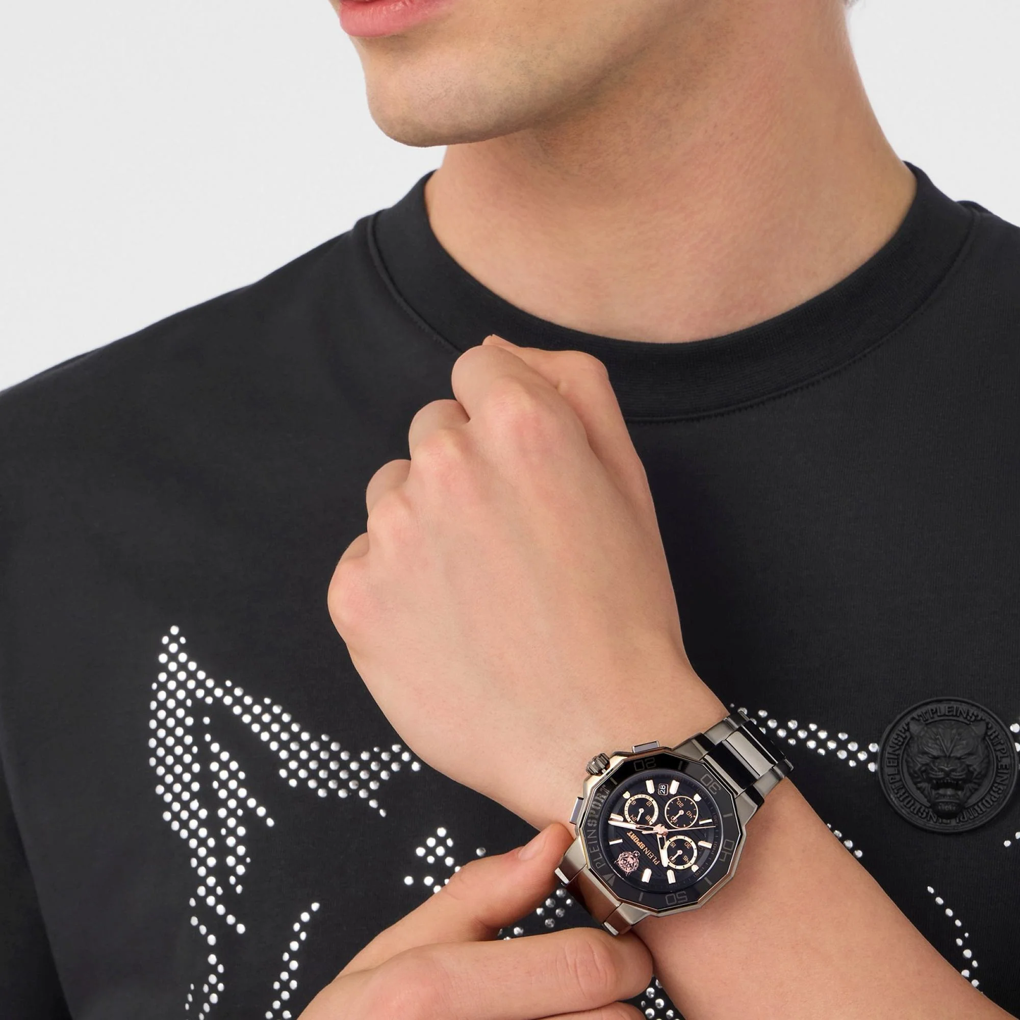 Plein Sport Herren Uhr Analog Quarz TITAN PSAGA0825 Edelstahl - Image 4