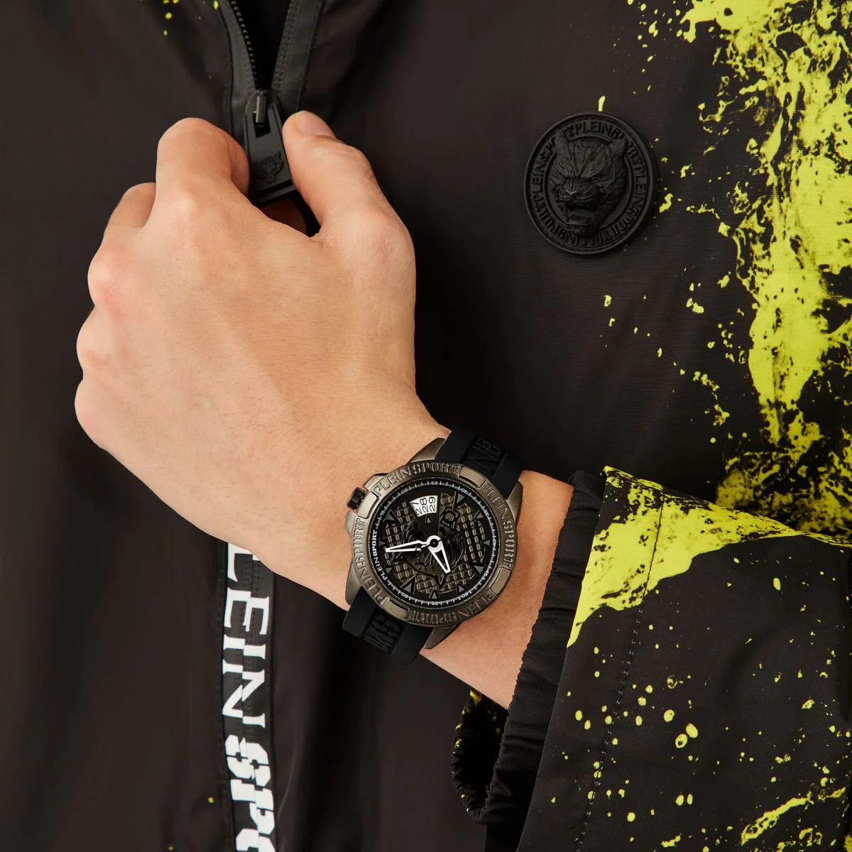 Plein Sport Herren Uhr Analog Quarz TOUCHDOWN PSFBA0823 Silikon - Image 4