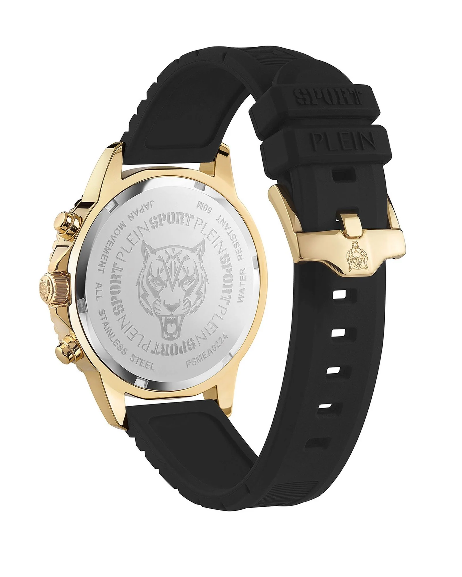 Plein Sport Herren Uhr Chronograph Analog Quarz GLAM CHRONO PSMEA0224 Silikon - Image 2