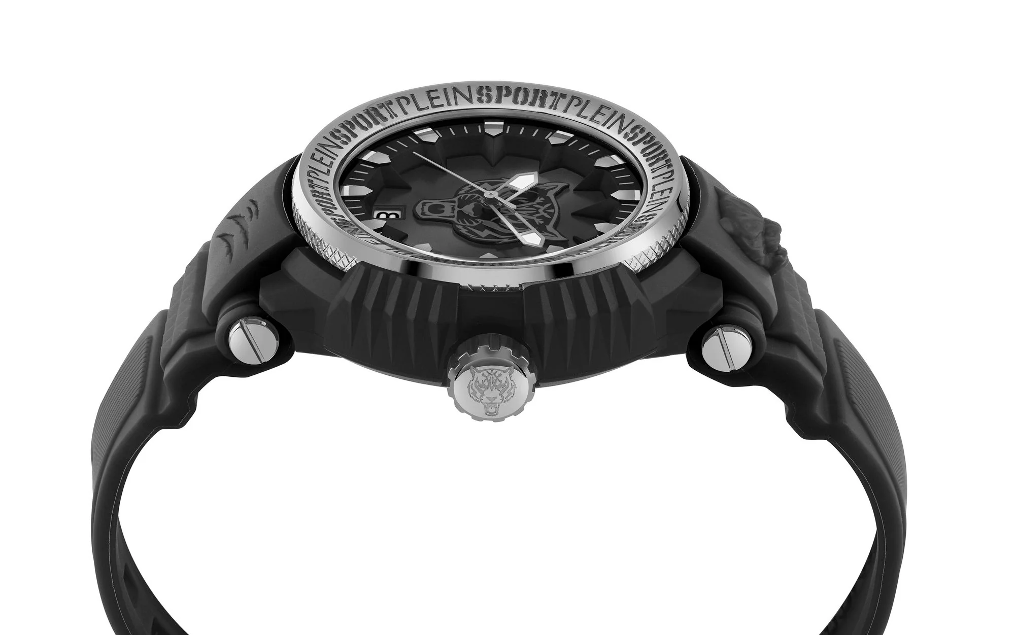 Plein Sport Unisex Uhr Analog Quarz TIGER POWER Schwarz PSEDA0124 PU - Image 2