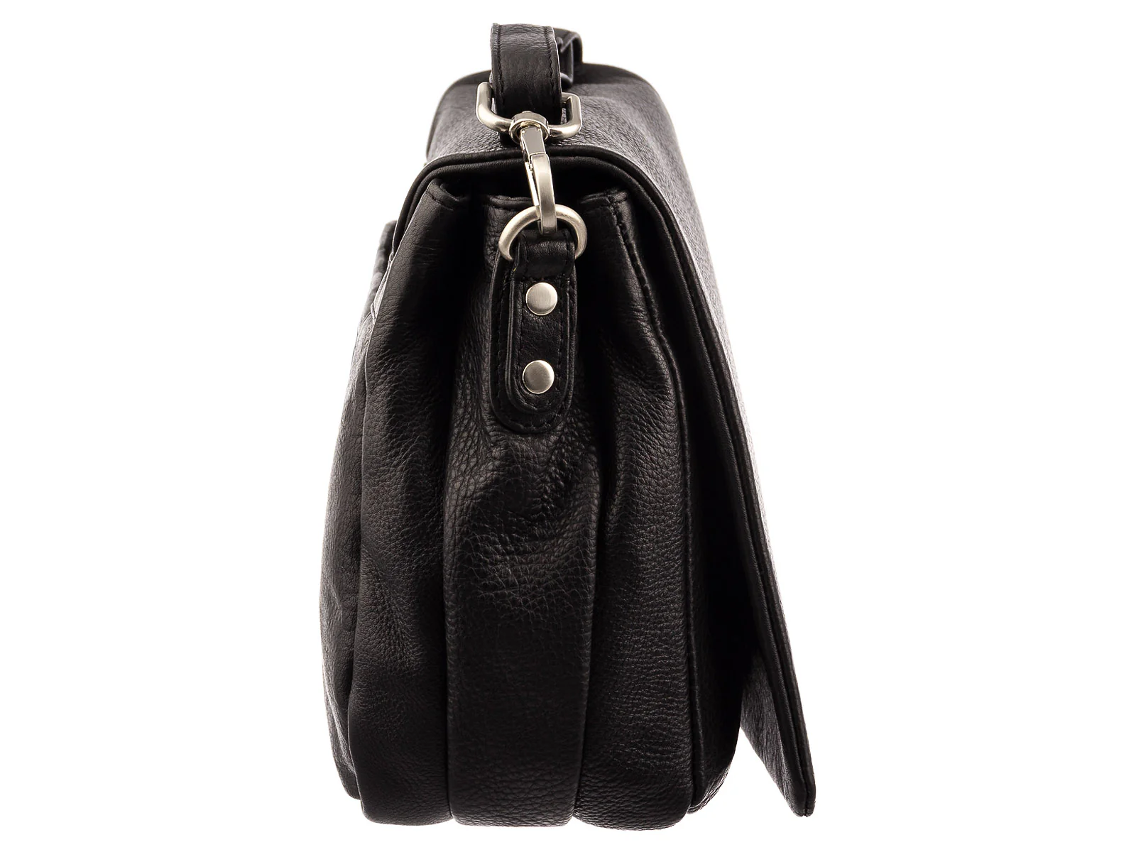 Prato LM Shahid H40-N glattes Rindleder Umhängetasche Handtasche black - Image 3
