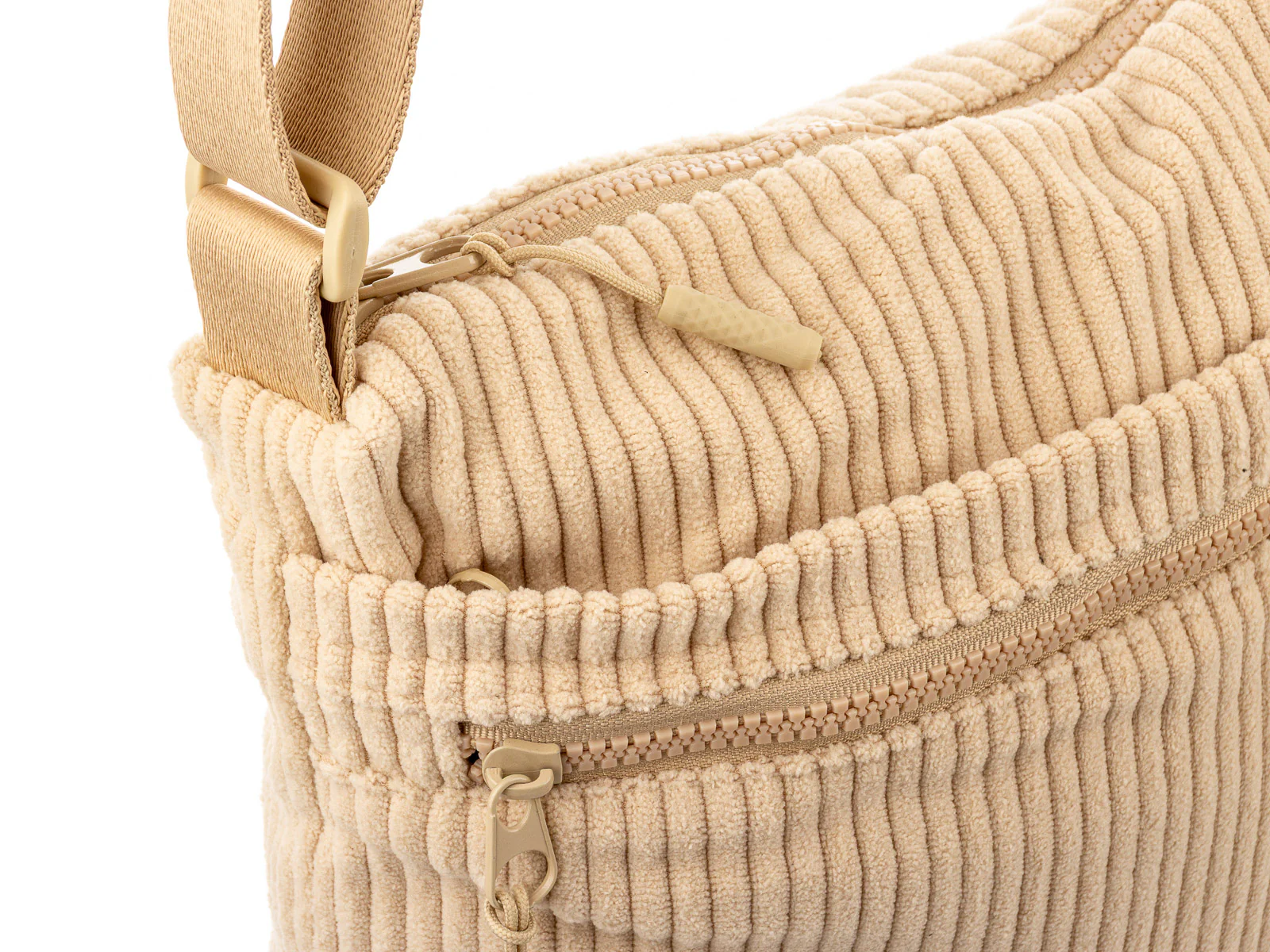 Prato SC16 zeitlose Umhängetasche aus Breitcord light beige - Image 6