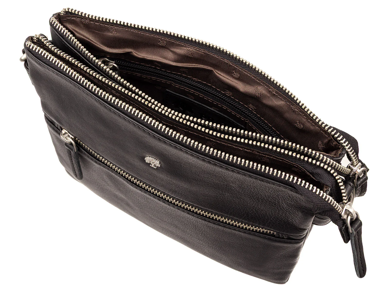 Prato Umhängetasche J168 N Handtasche Damen Rindleder black - Image 7