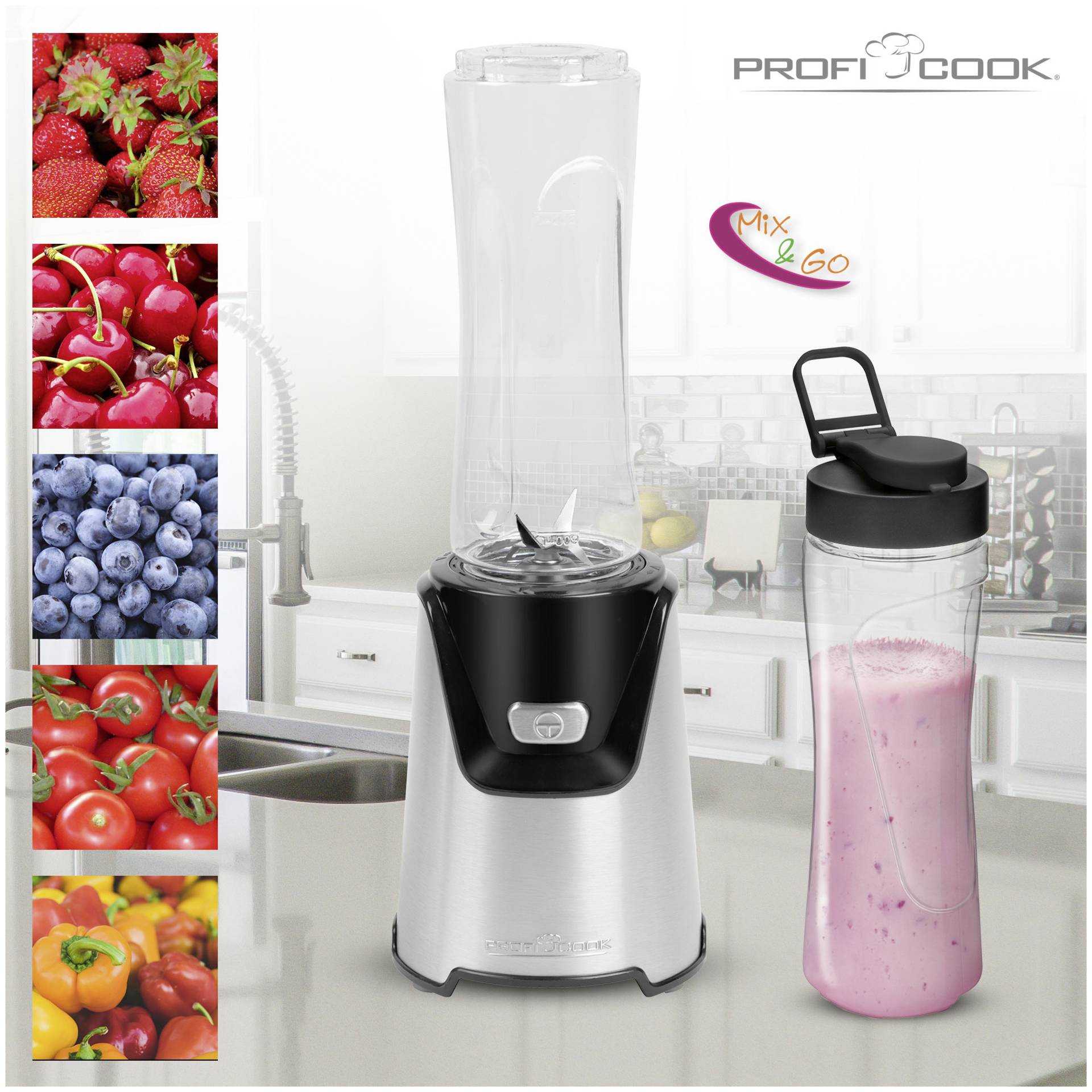 ProfiCook PC-SM 1153 - Standmixer - 0.6 Liter - 400 W - Black/Stainless Steel - Image 5