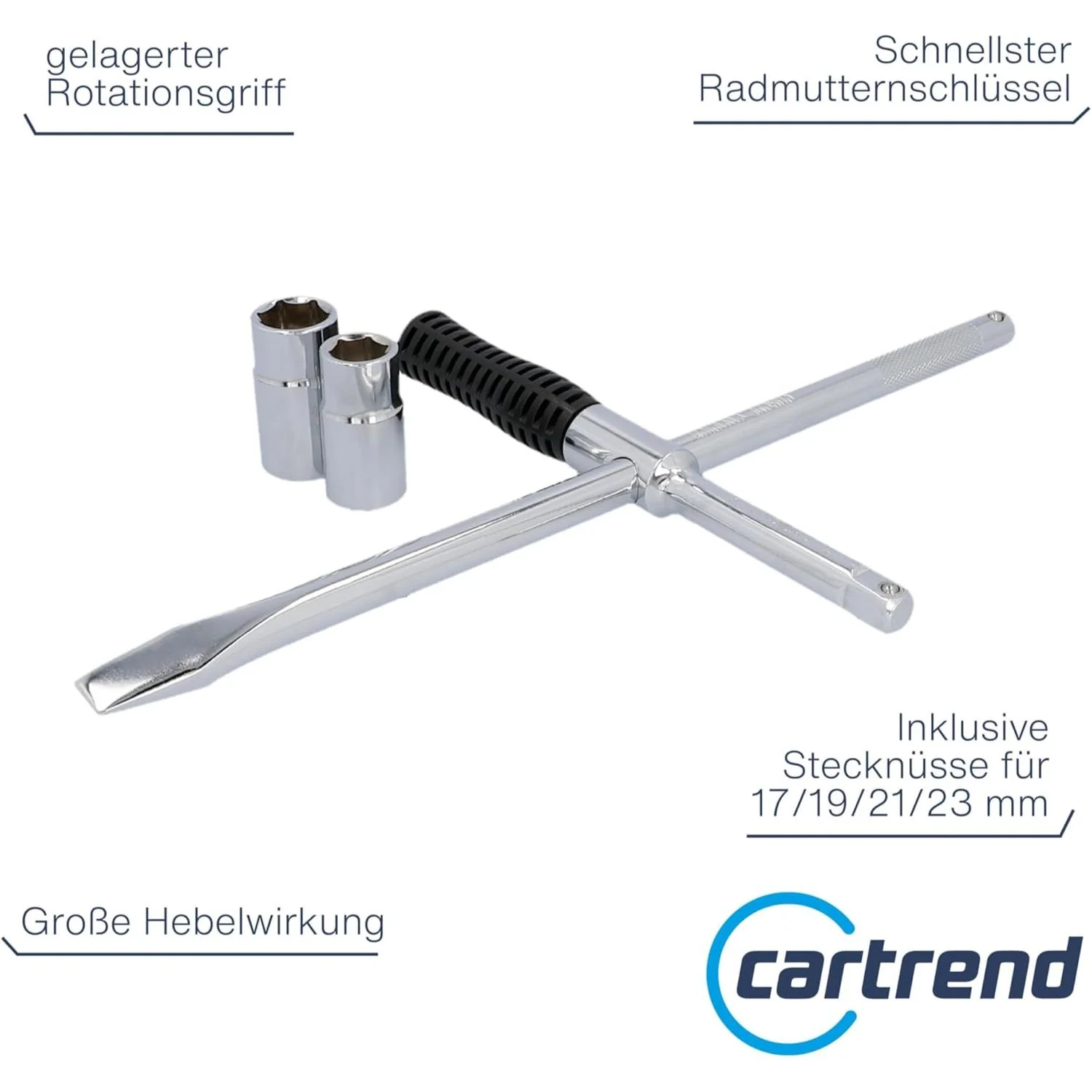 Radmutternschlüssel mit Stecknüssen + Tasche - Image 2