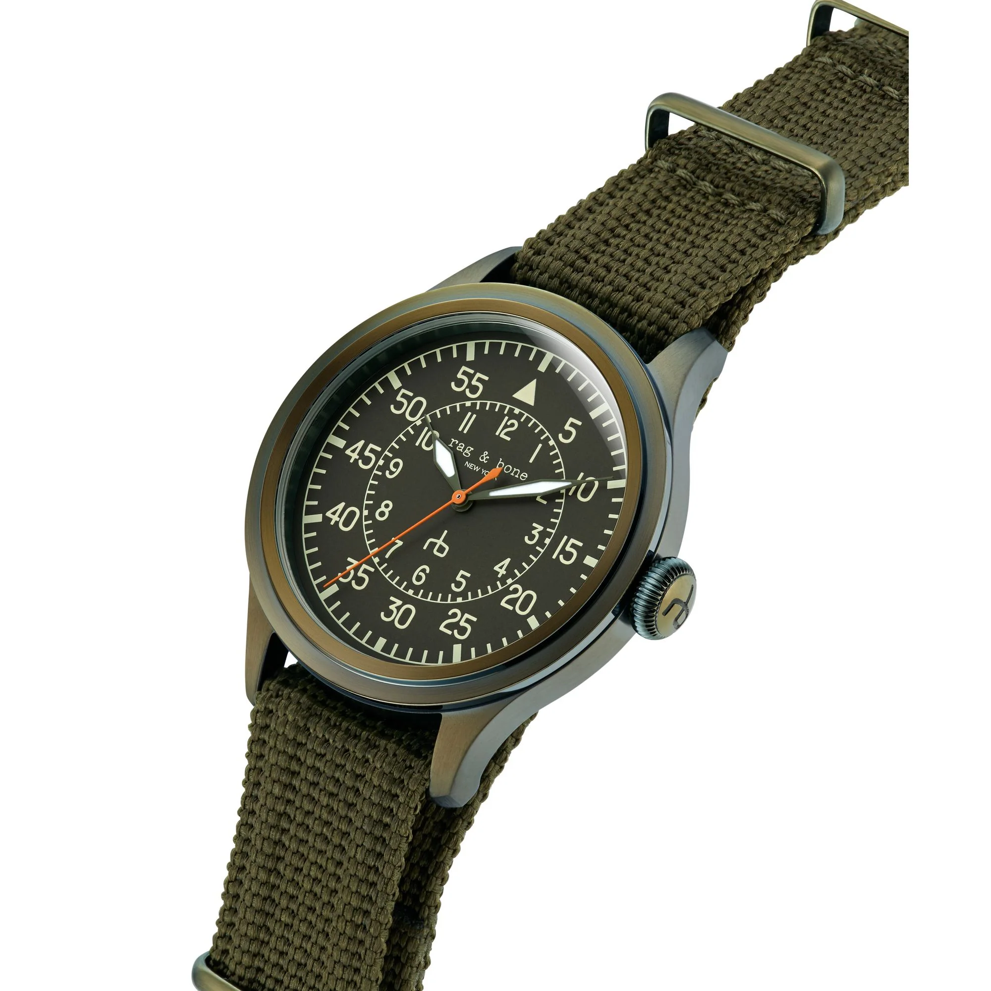 rag & bone Herren Analog Quarz Uhr Armbanduhr Archer RBG250029 Nylon - Image 2