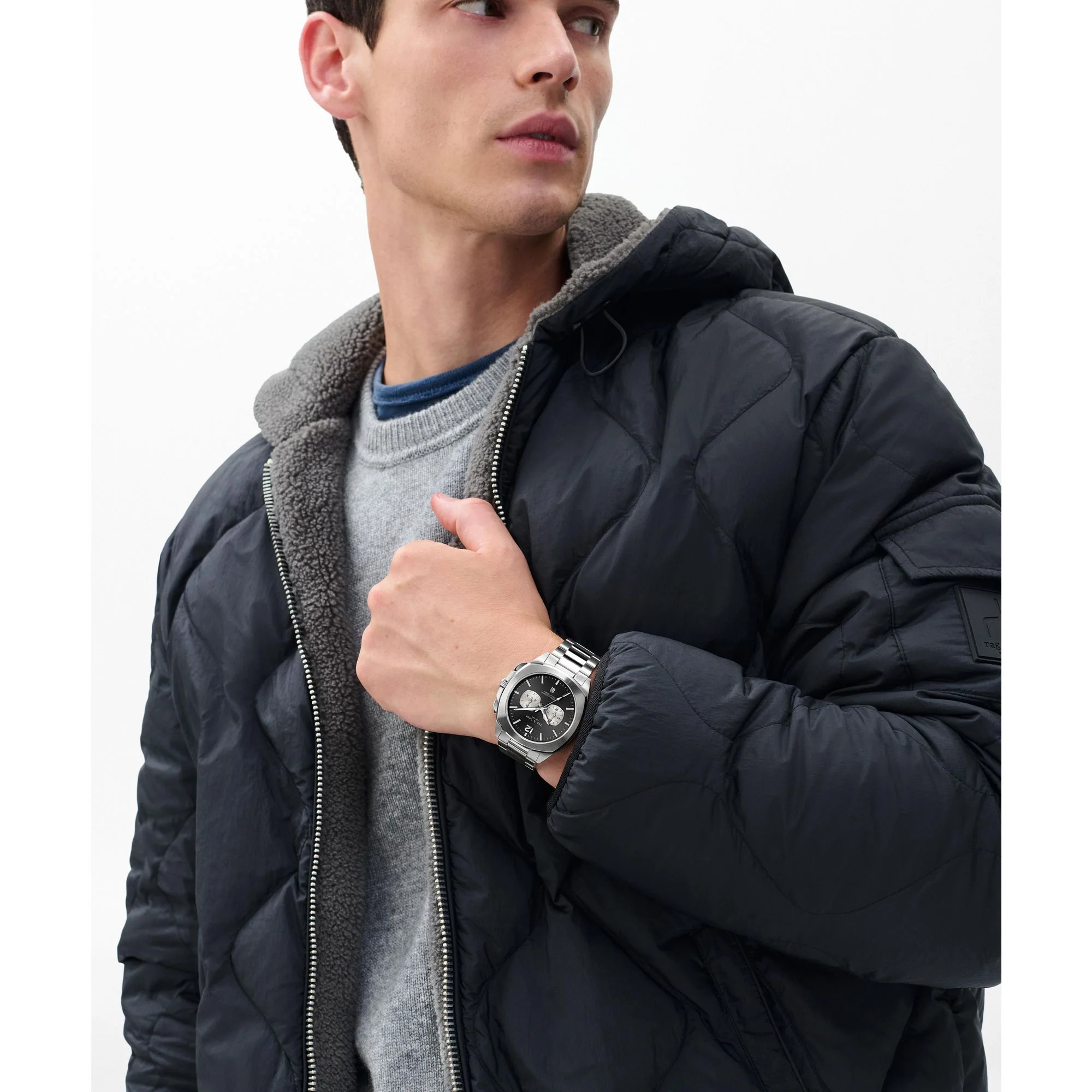 rag & bone Herren Analog Quarz Uhr Bleeker Chronograph RBG250034 Edelstahl - Image 14