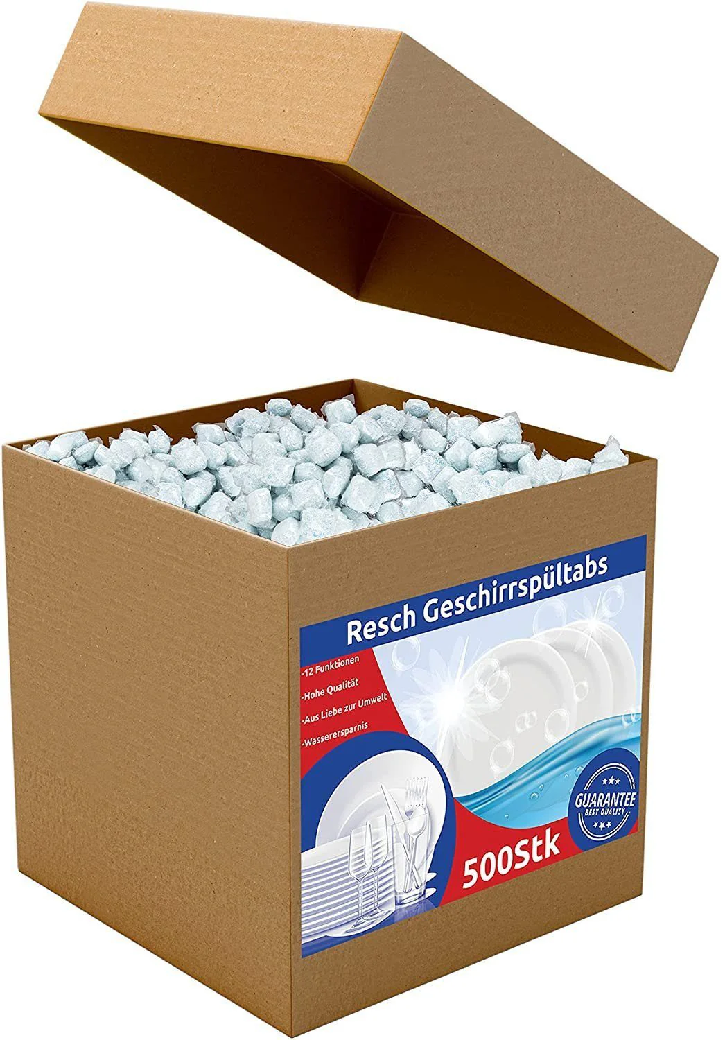 RESCH CLEANIX Spülmaschinentabs 250 stk 5 kg Geschirrspültabs 12 in 1 Tabs Wasserlöslich - Image 9