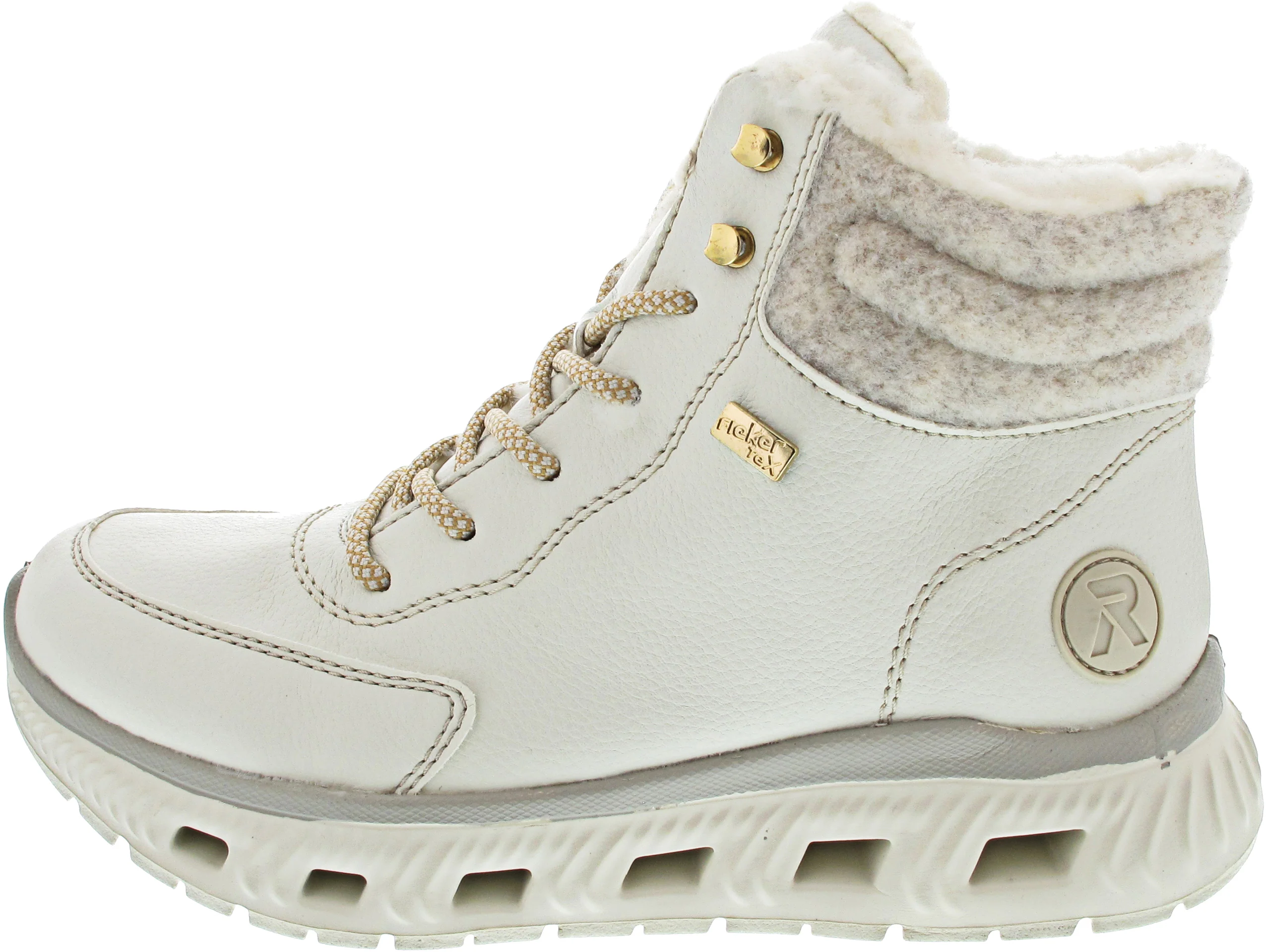 Rieker Schnürstiefel Beige