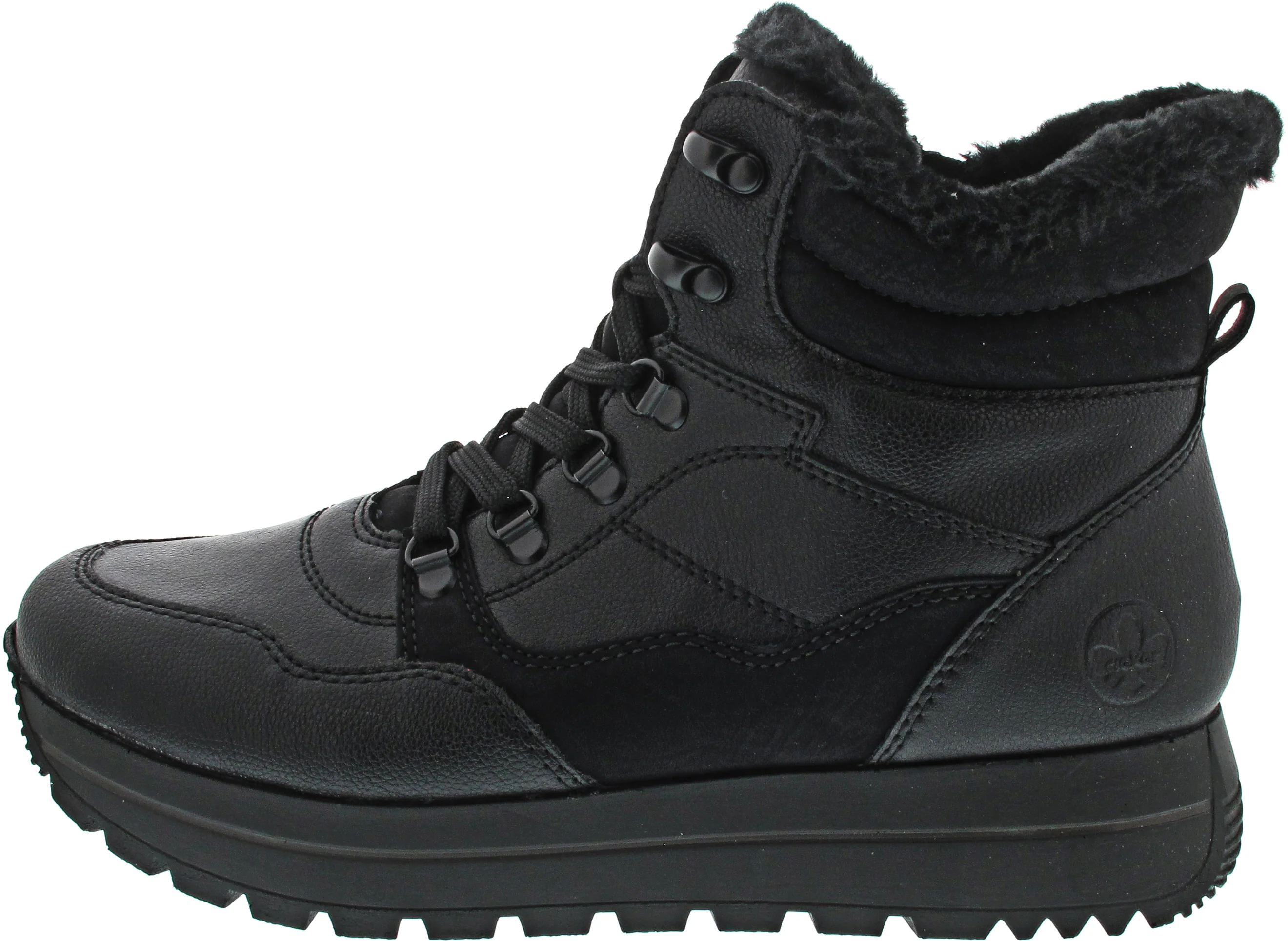 Rieker Schnürstiefelette Schwarz - Image 2