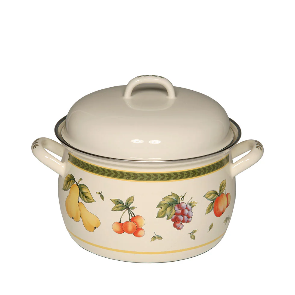 Riess Fleischtopf mit Deckel 18cm Obstgarten 0531-69