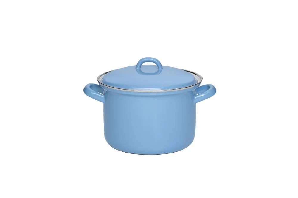 Riess, Marmite à viande avec couvercle 16cm, bleu ciel
